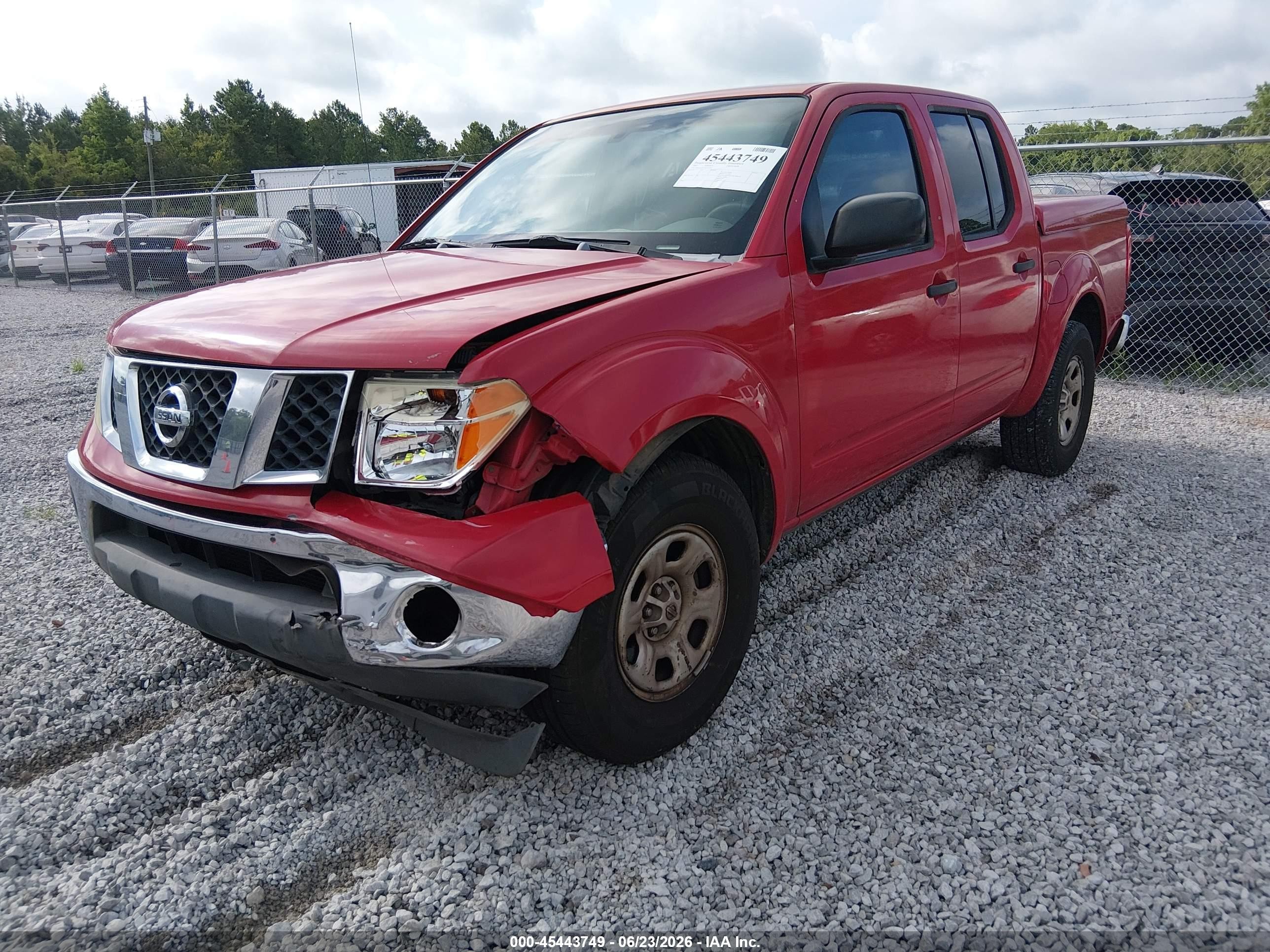 2007 Nissan Frontier Se Red vin: 1N6AD07U17C421250