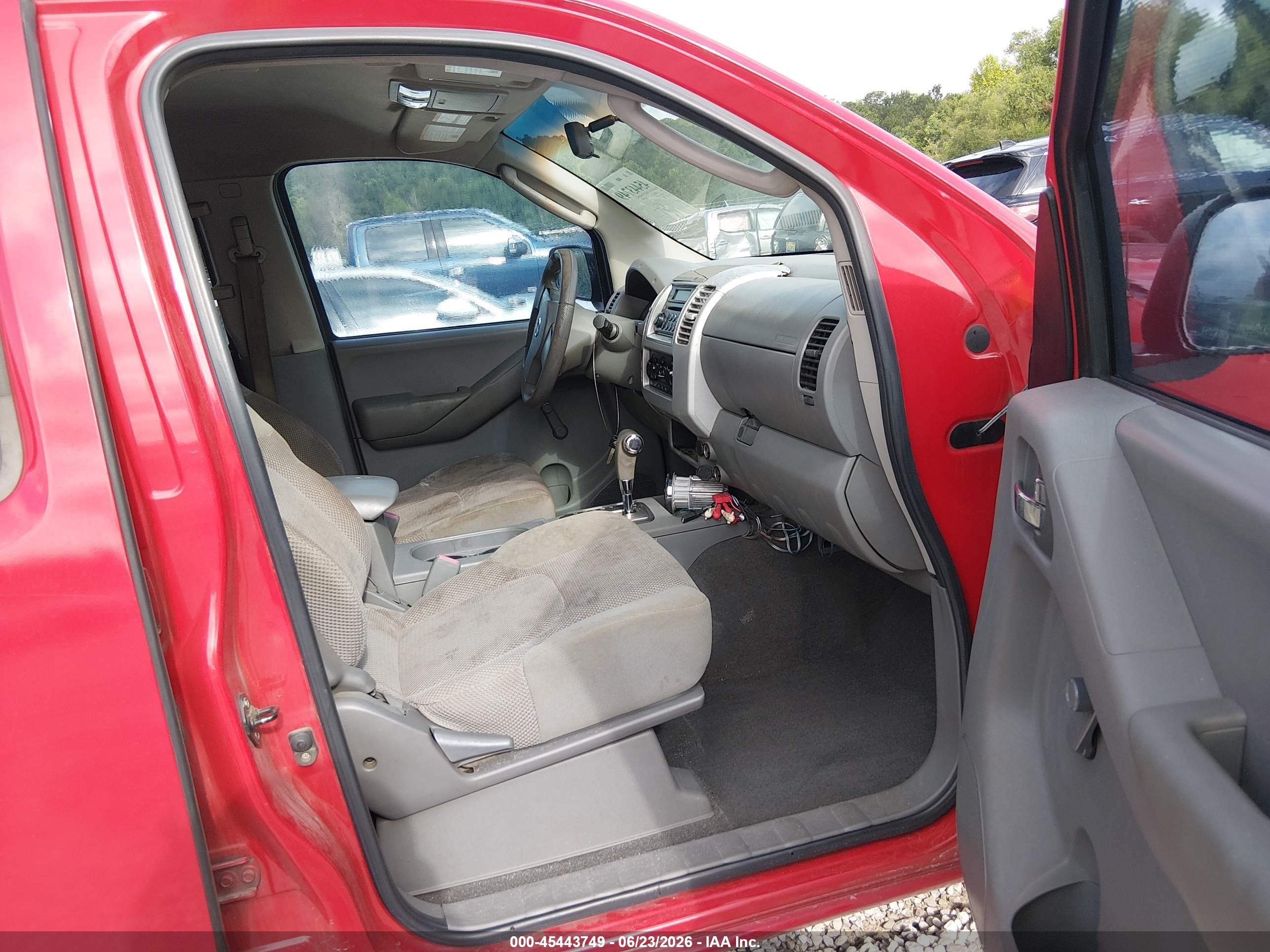 2007 Nissan Frontier Se Red vin: 1N6AD07U17C421250