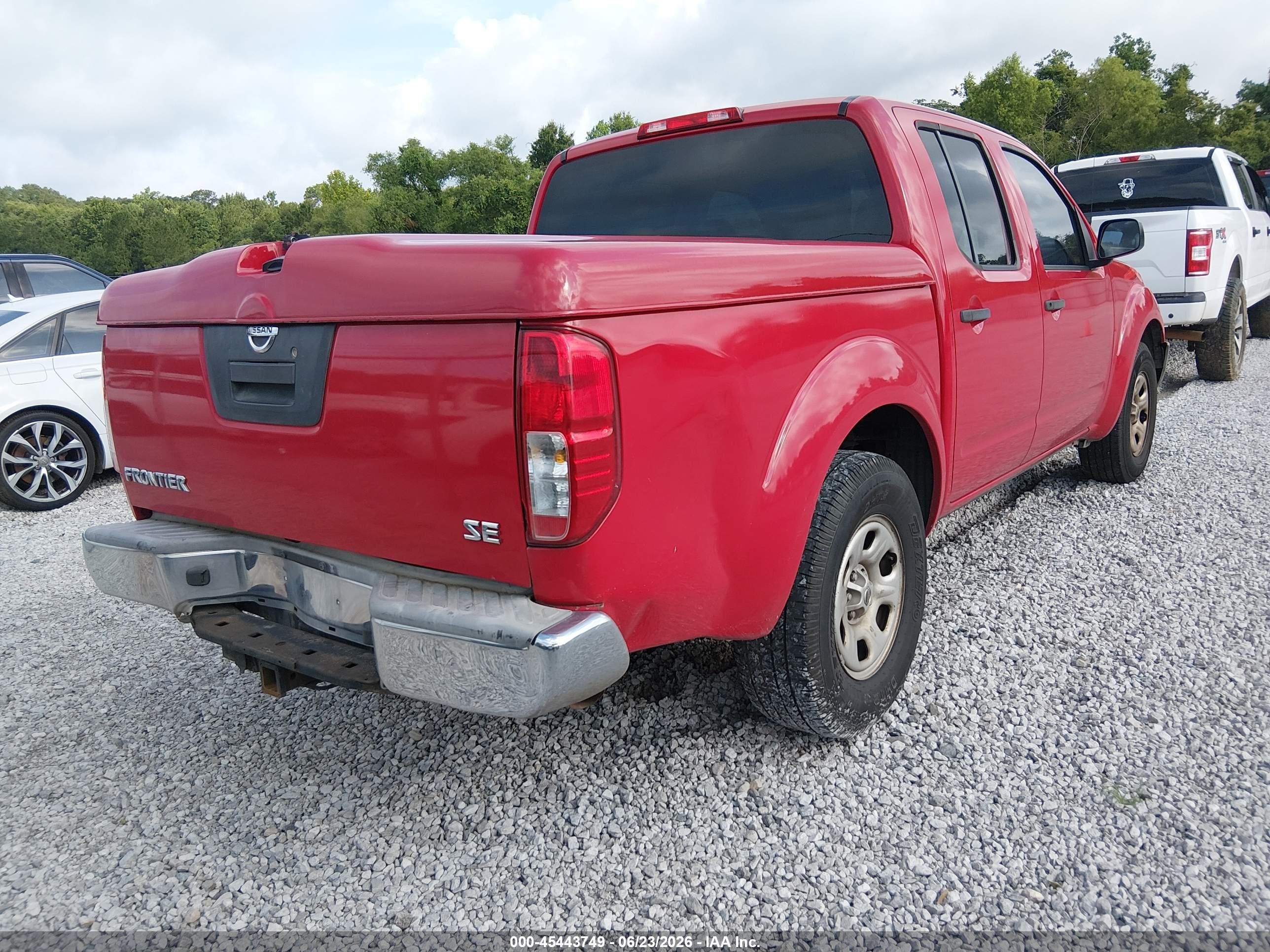2007 Nissan Frontier Se Red vin: 1N6AD07U17C421250