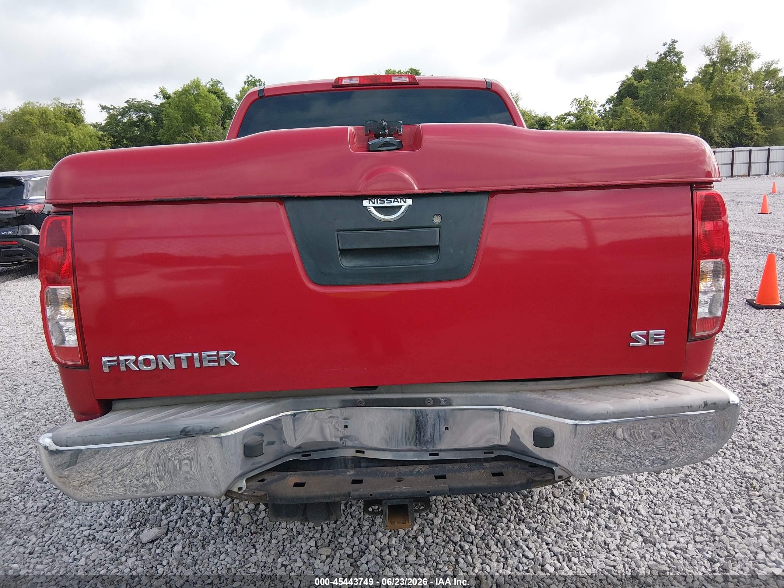 2007 Nissan Frontier Se Red vin: 1N6AD07U17C421250