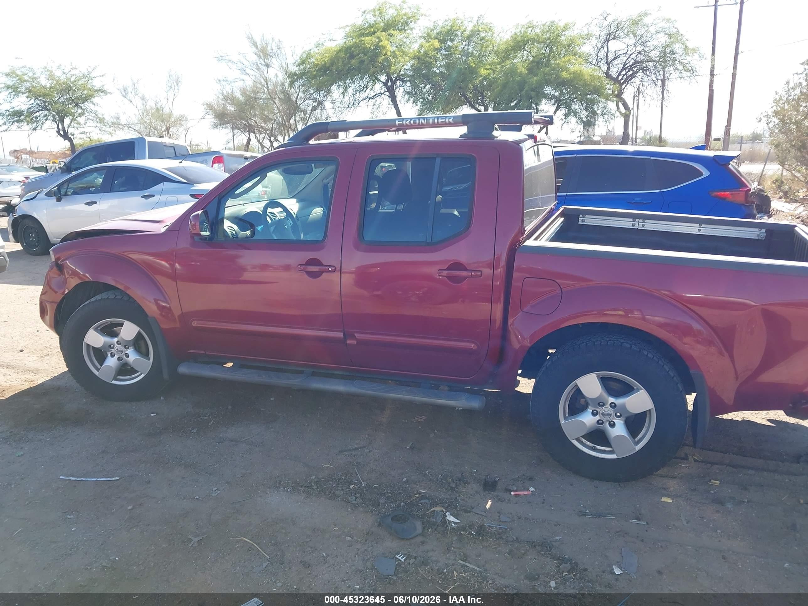2007 Nissan Frontier Le Maroon vin: 1N6AD07U17C425847