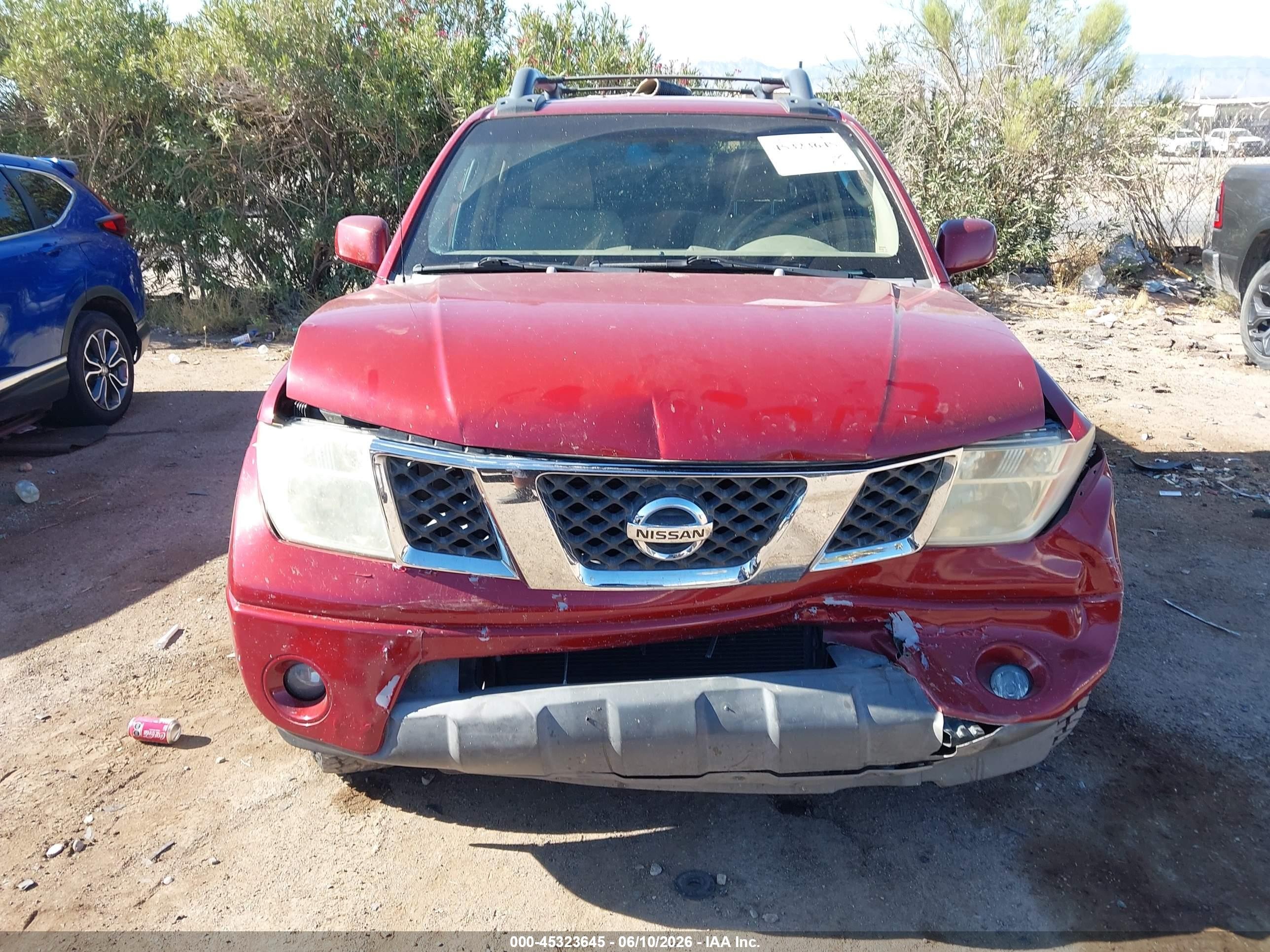 2007 Nissan Frontier Le Maroon vin: 1N6AD07U17C425847
