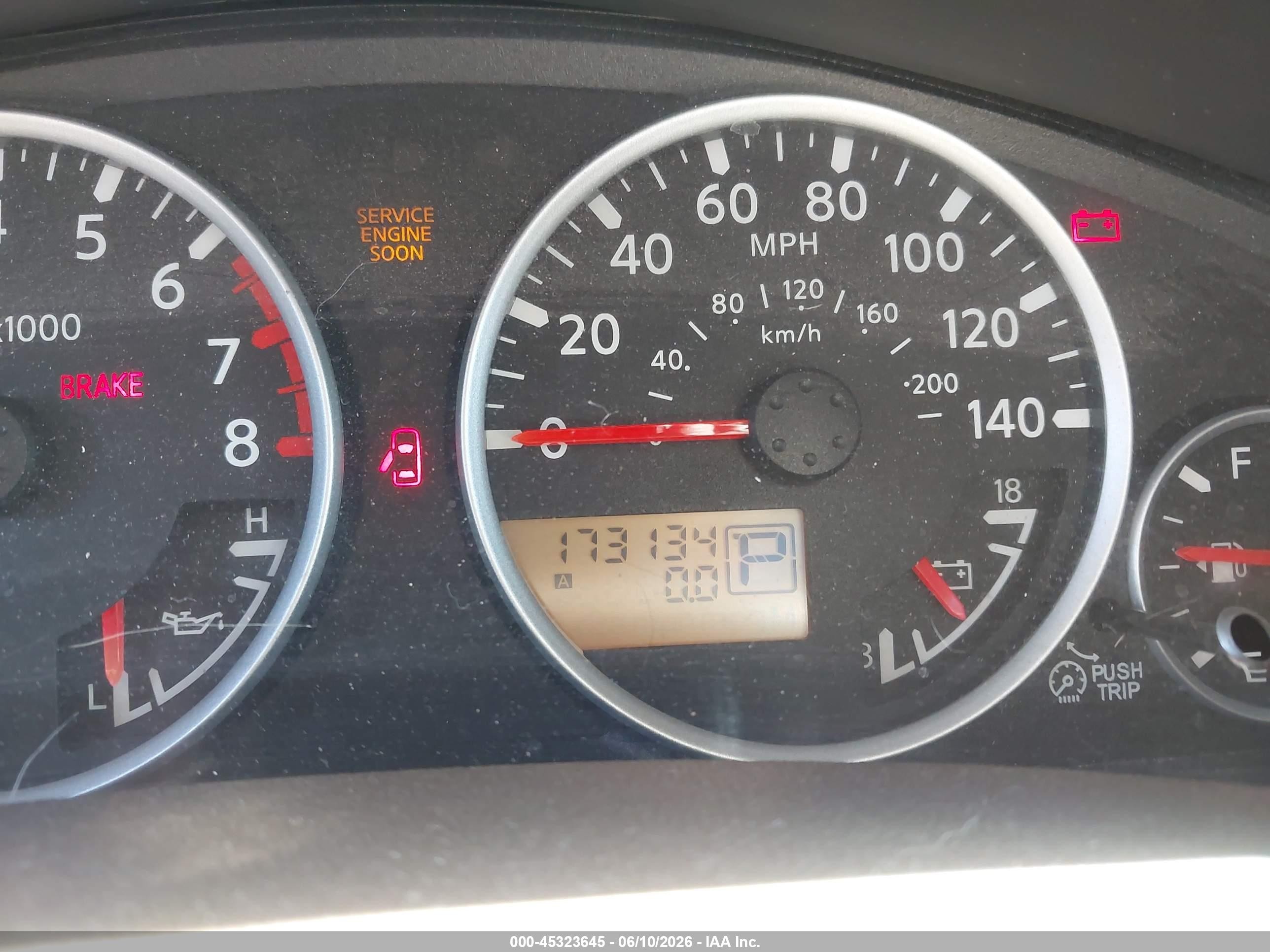 2007 Nissan Frontier Le Maroon vin: 1N6AD07U17C425847