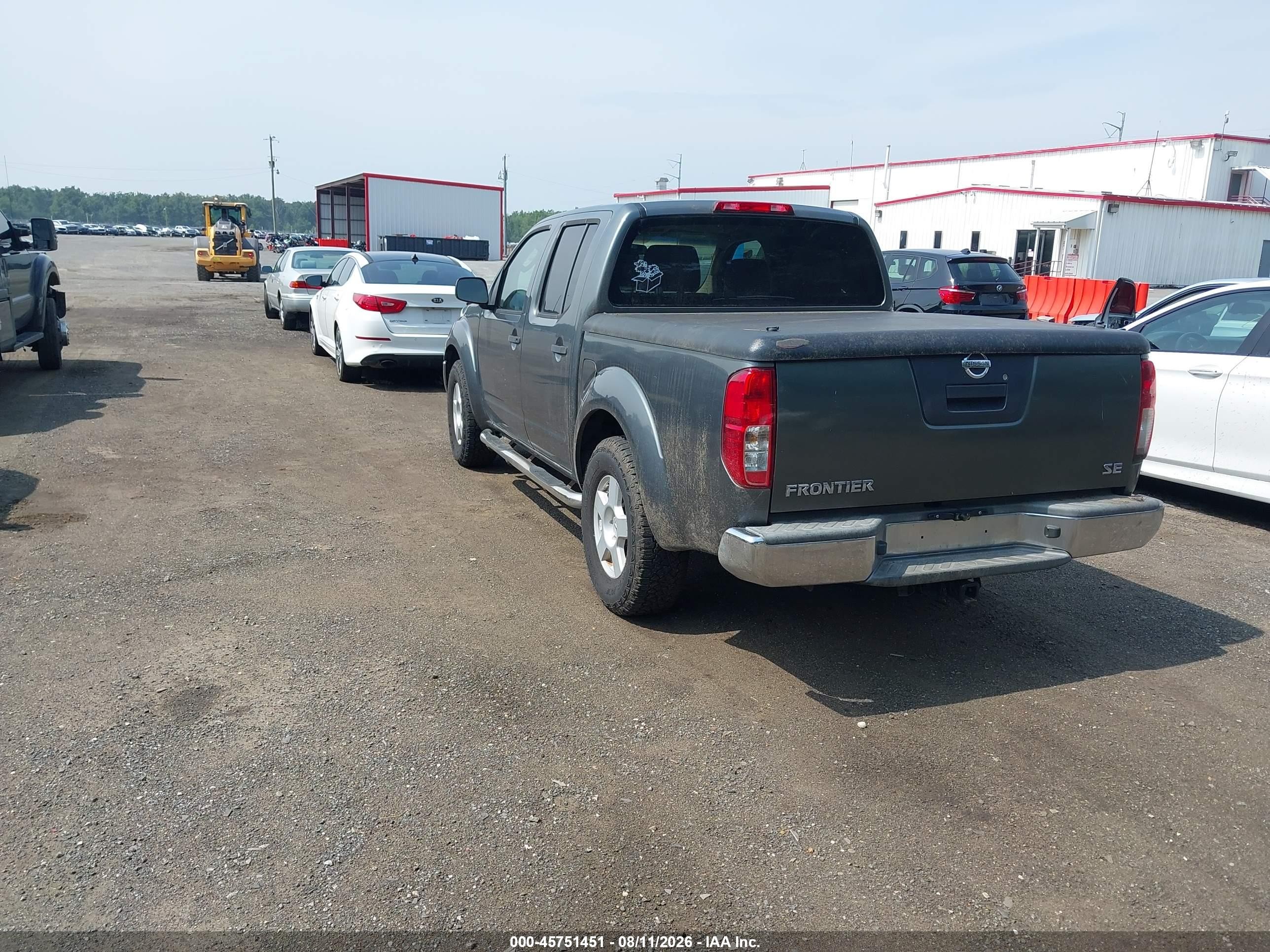 2007 Nissan Frontier Se Gray vin: 1N6AD07U17C435293