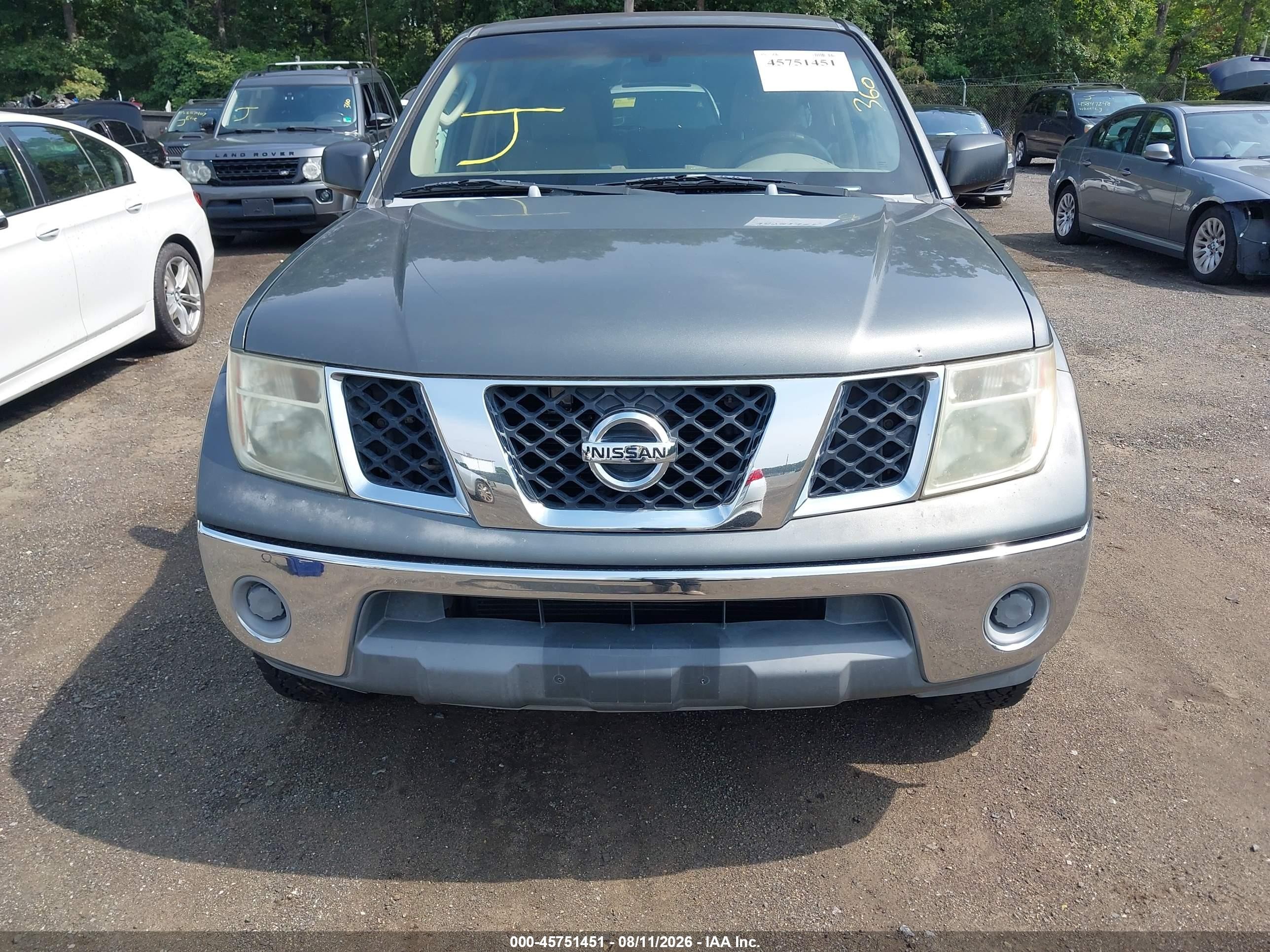 2007 Nissan Frontier Se Gray vin: 1N6AD07U17C435293