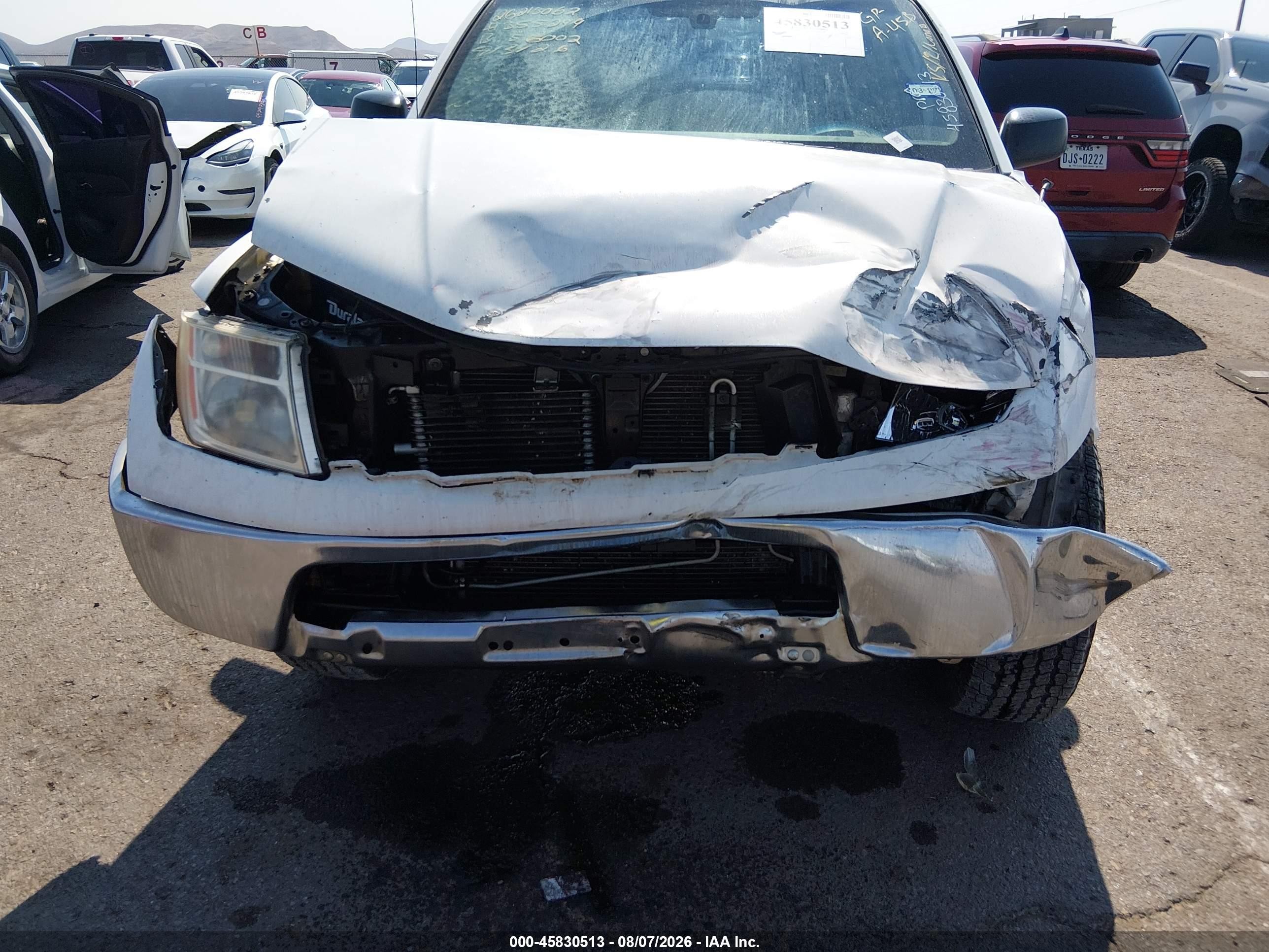 2008 Nissan Frontier Se White vin: 1N6AD07U18C415434