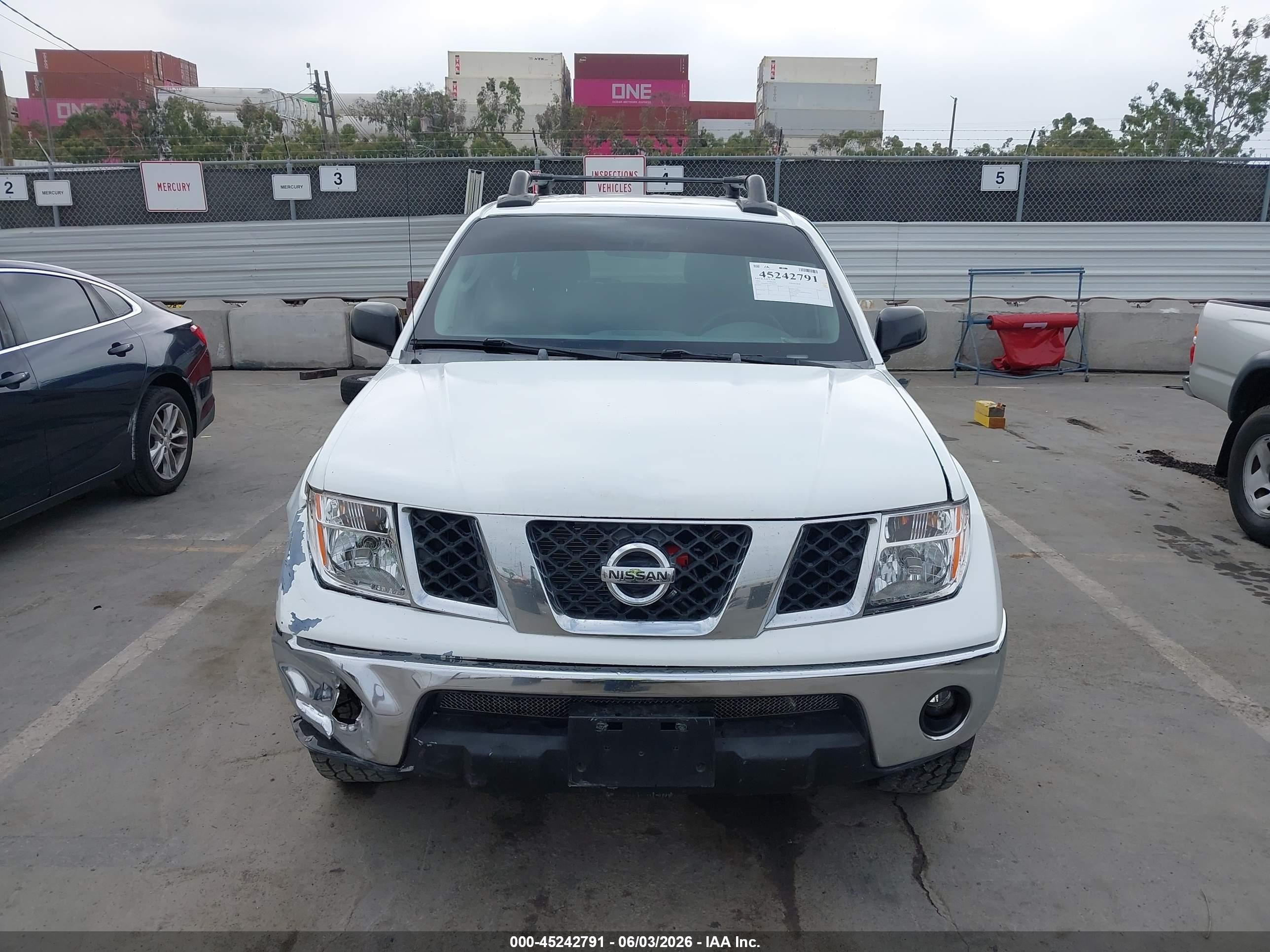2005 Nissan Frontier Se White vin: 1N6AD07U25C465979
