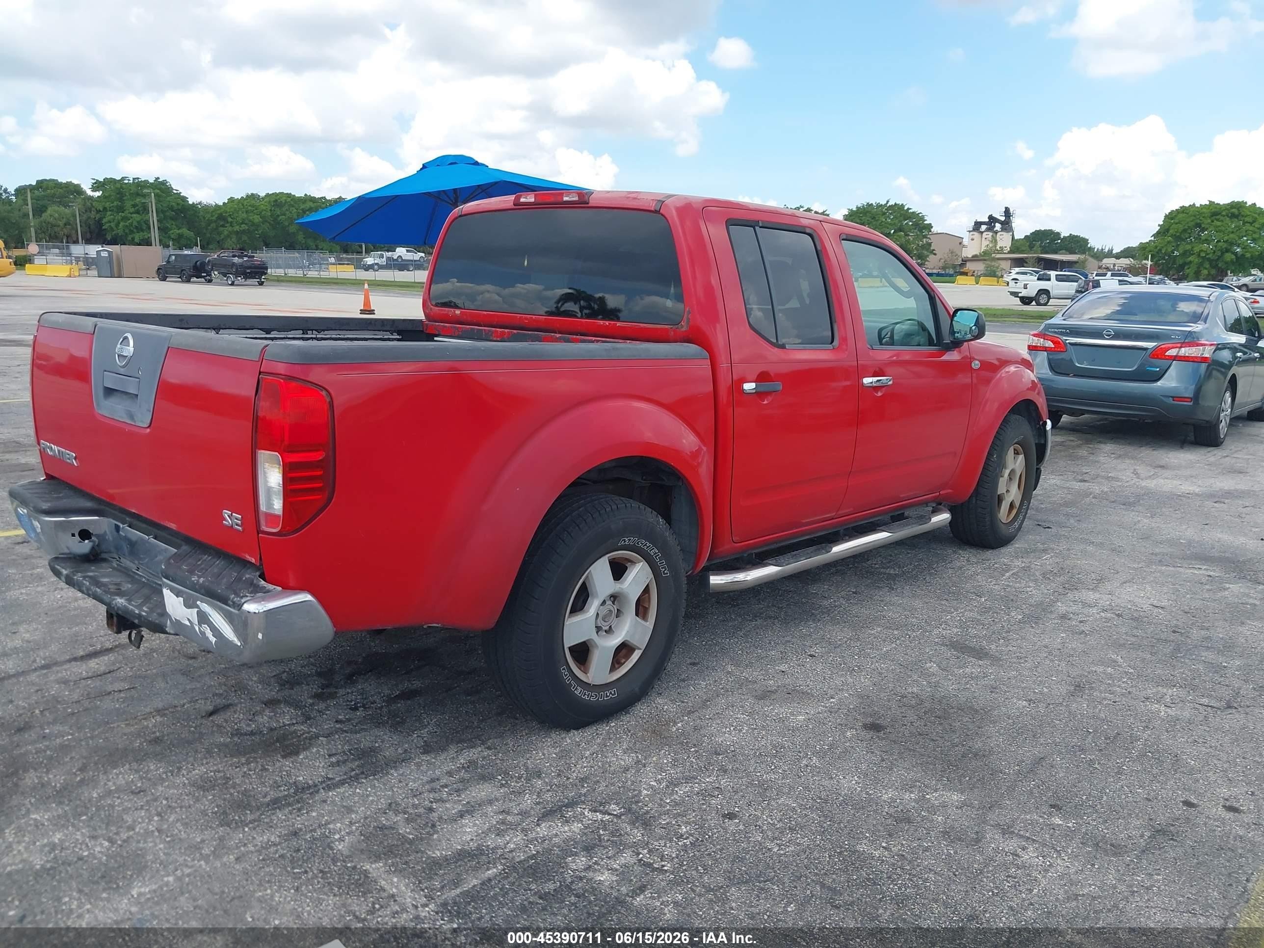 2006 Nissan Frontier Se Red vin: 1N6AD07U26C402625