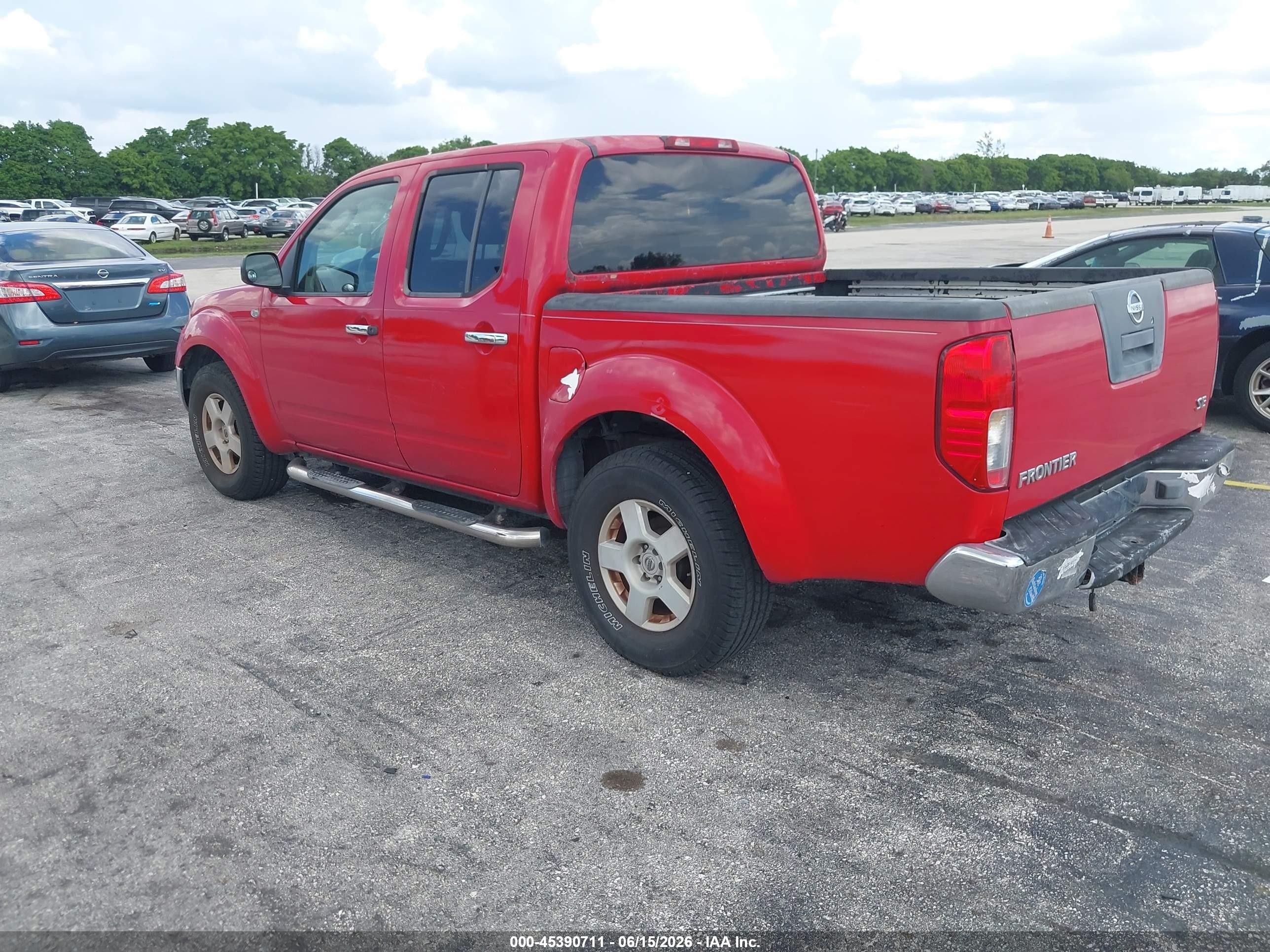 2006 Nissan Frontier Se Red vin: 1N6AD07U26C402625