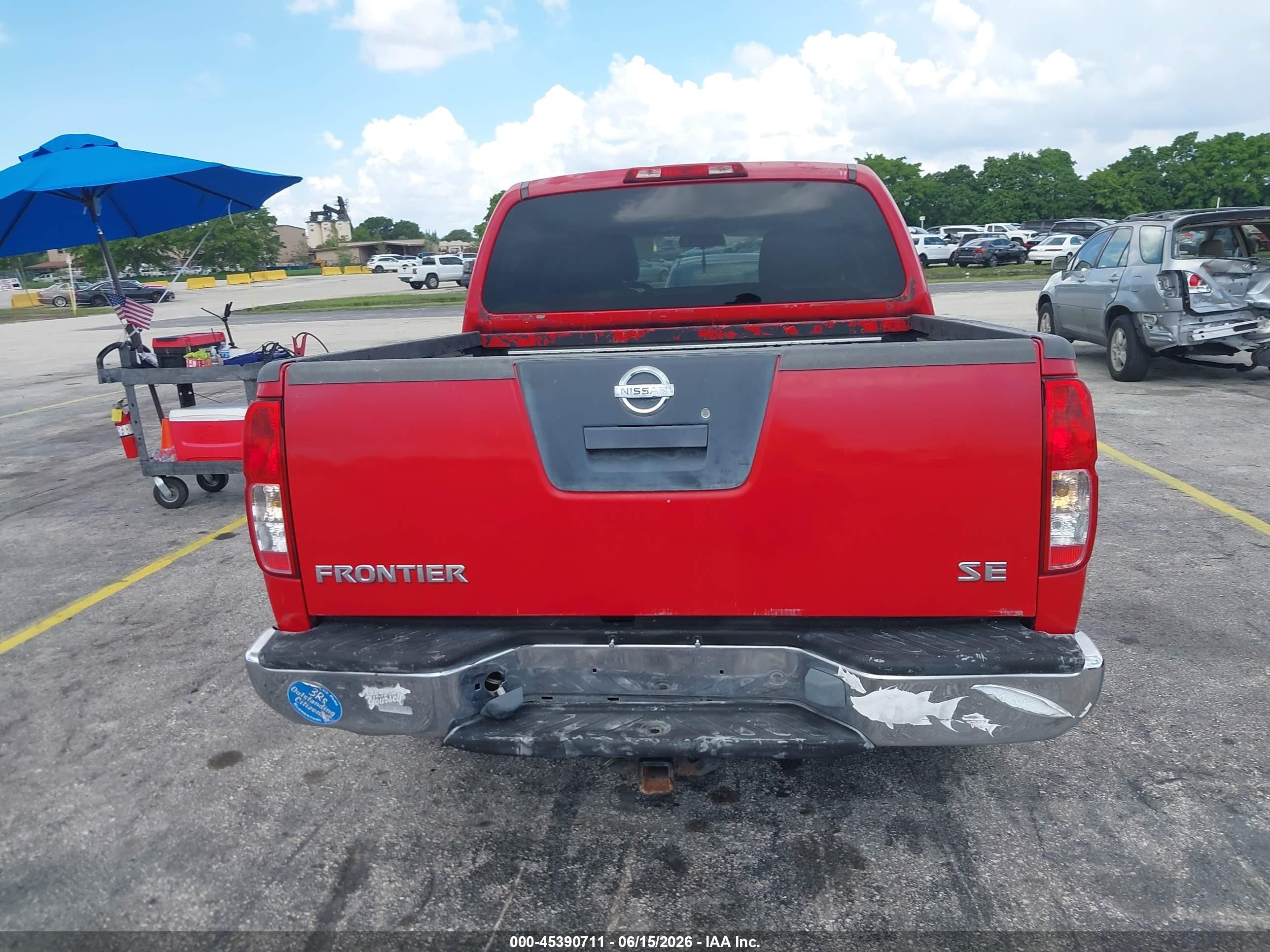 2006 Nissan Frontier Se Red vin: 1N6AD07U26C402625