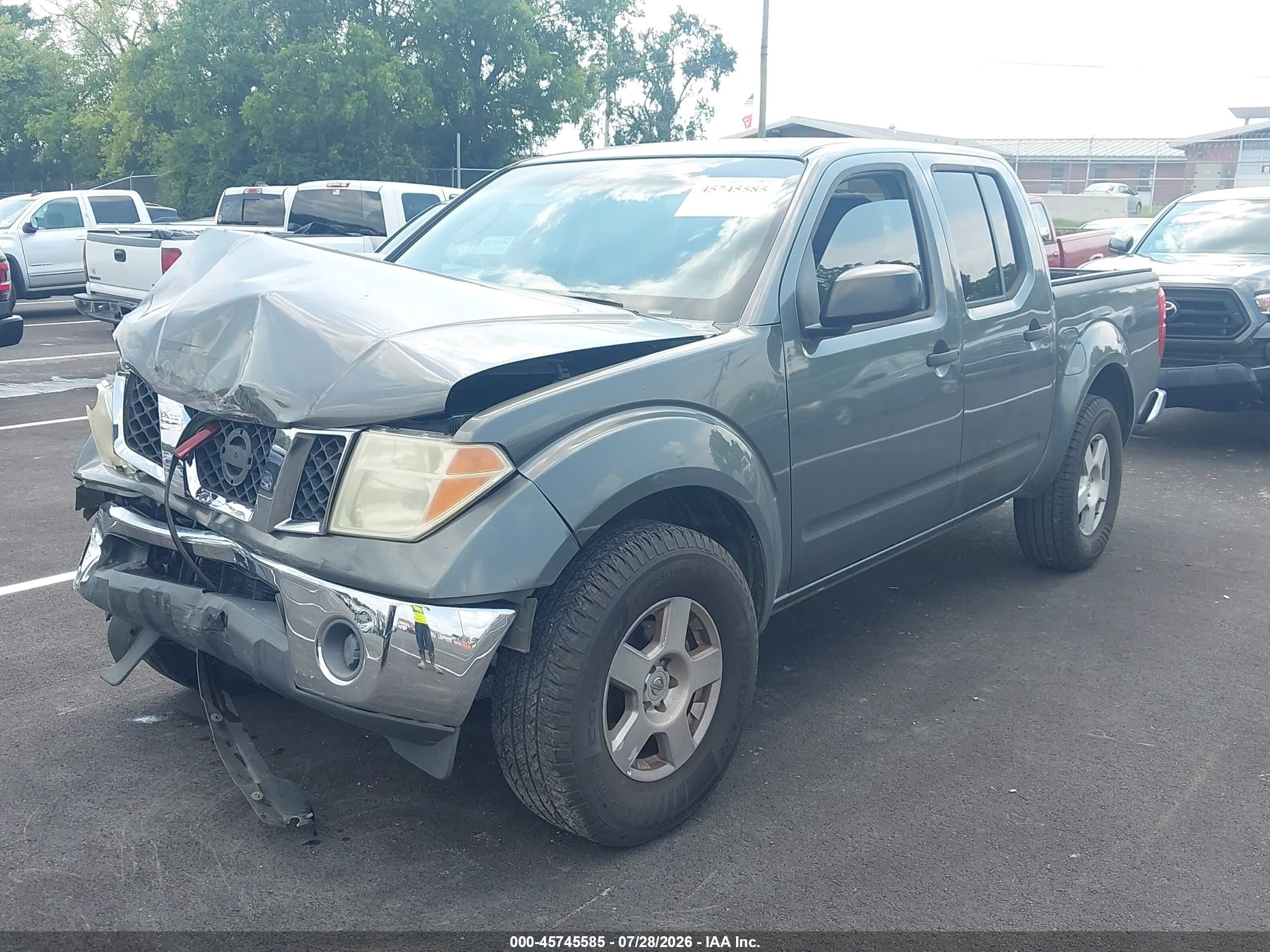 2007 Nissan Frontier Se Серый vin: 1N6AD07U27C436565