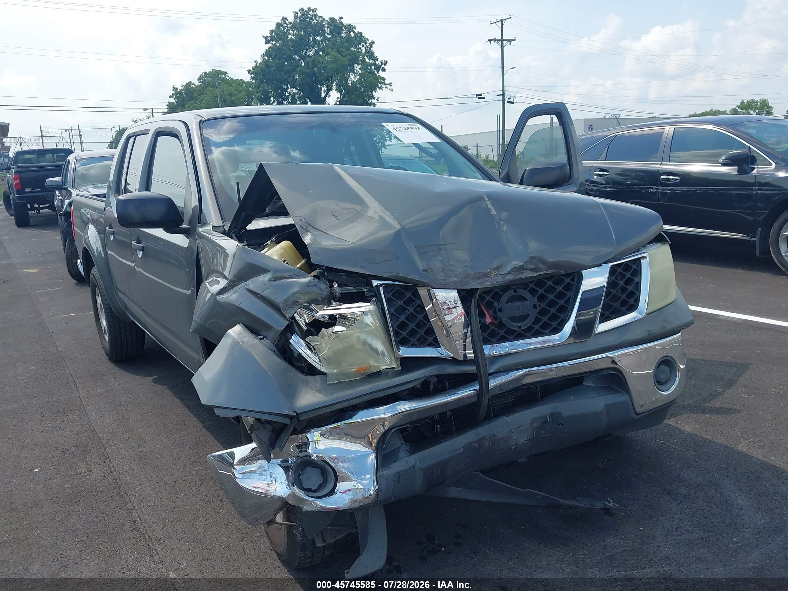 2007 Nissan Frontier Se Серый vin: 1N6AD07U27C436565