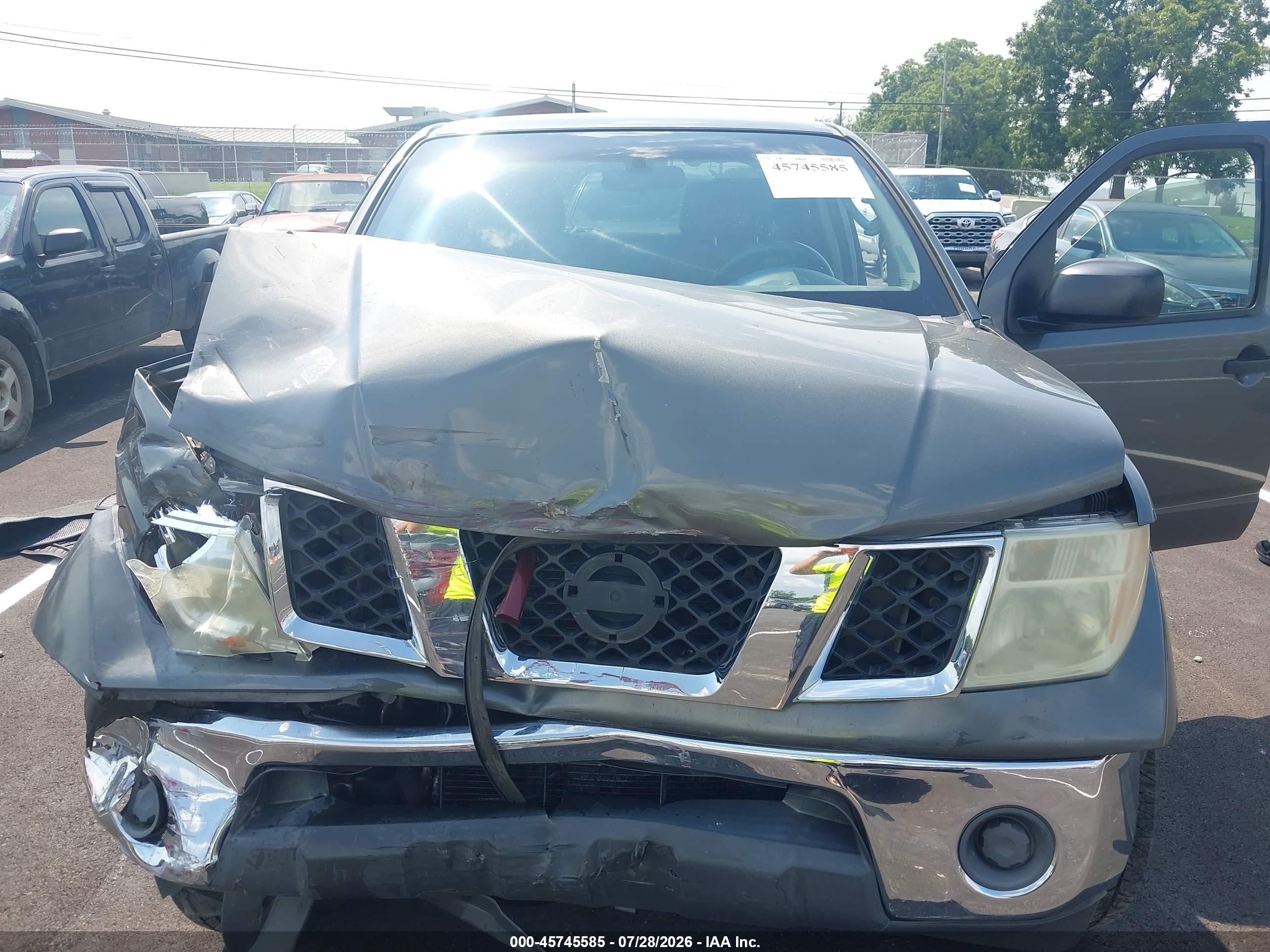 2007 Nissan Frontier Se Серый vin: 1N6AD07U27C436565