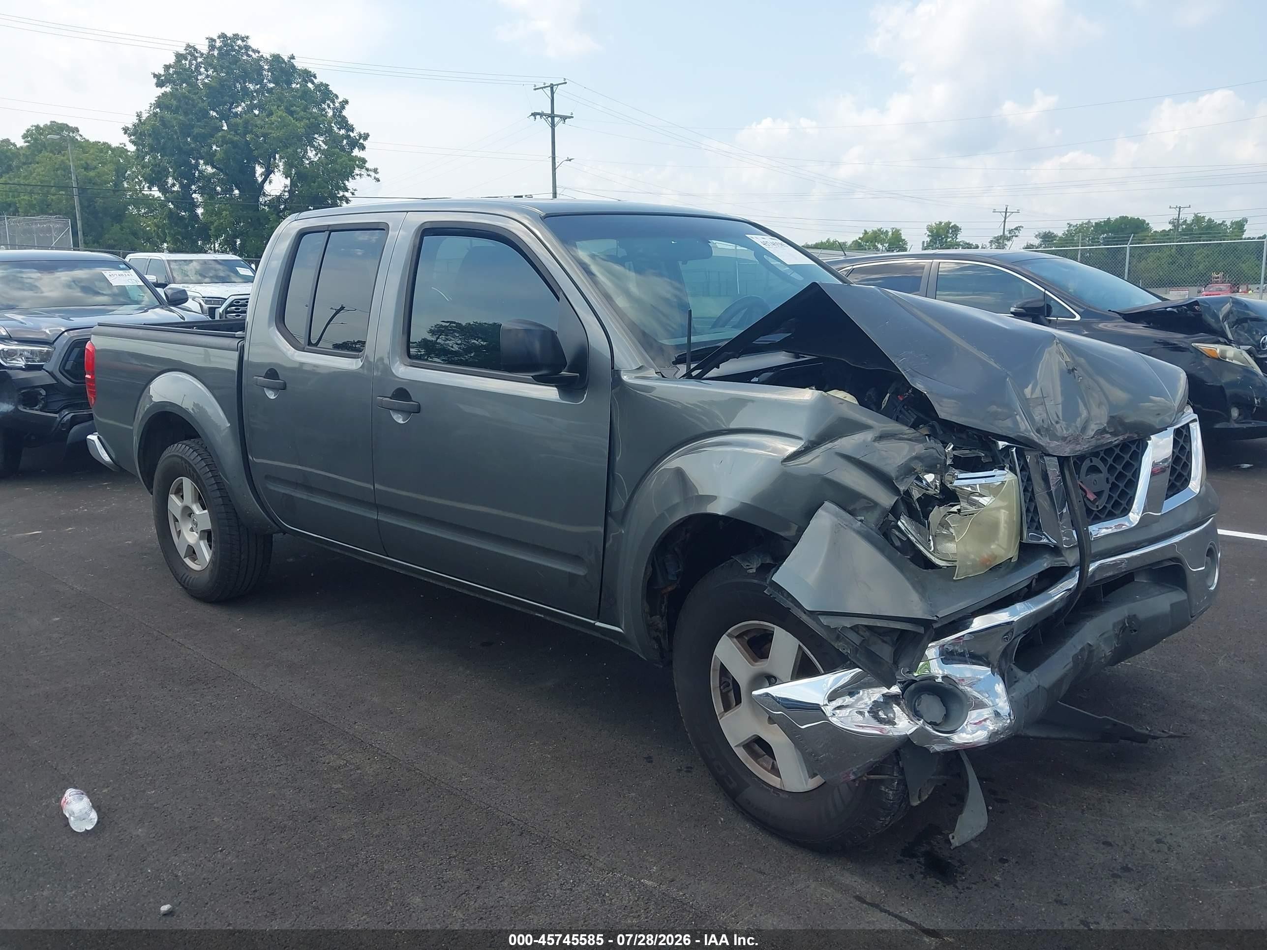 2007 Nissan Frontier Se Серый vin: 1N6AD07U27C436565
