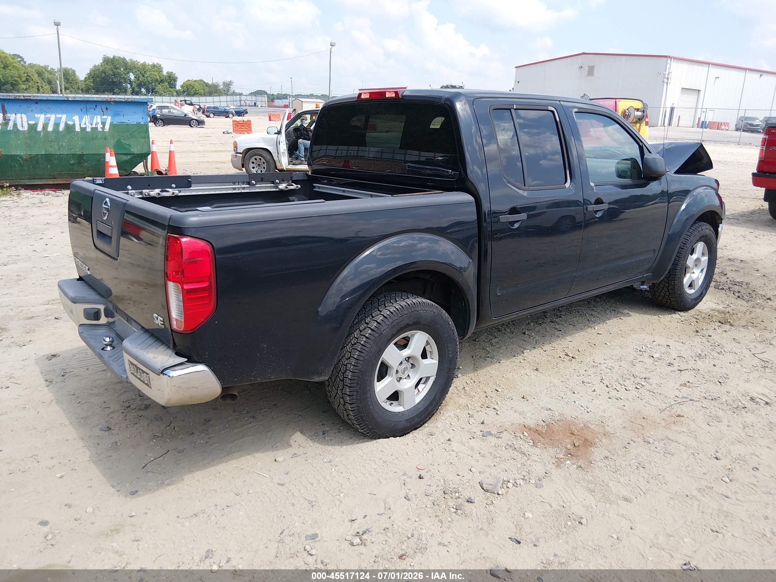 2006 Nissan Frontier Se Black vin: 1N6AD07U36C410734