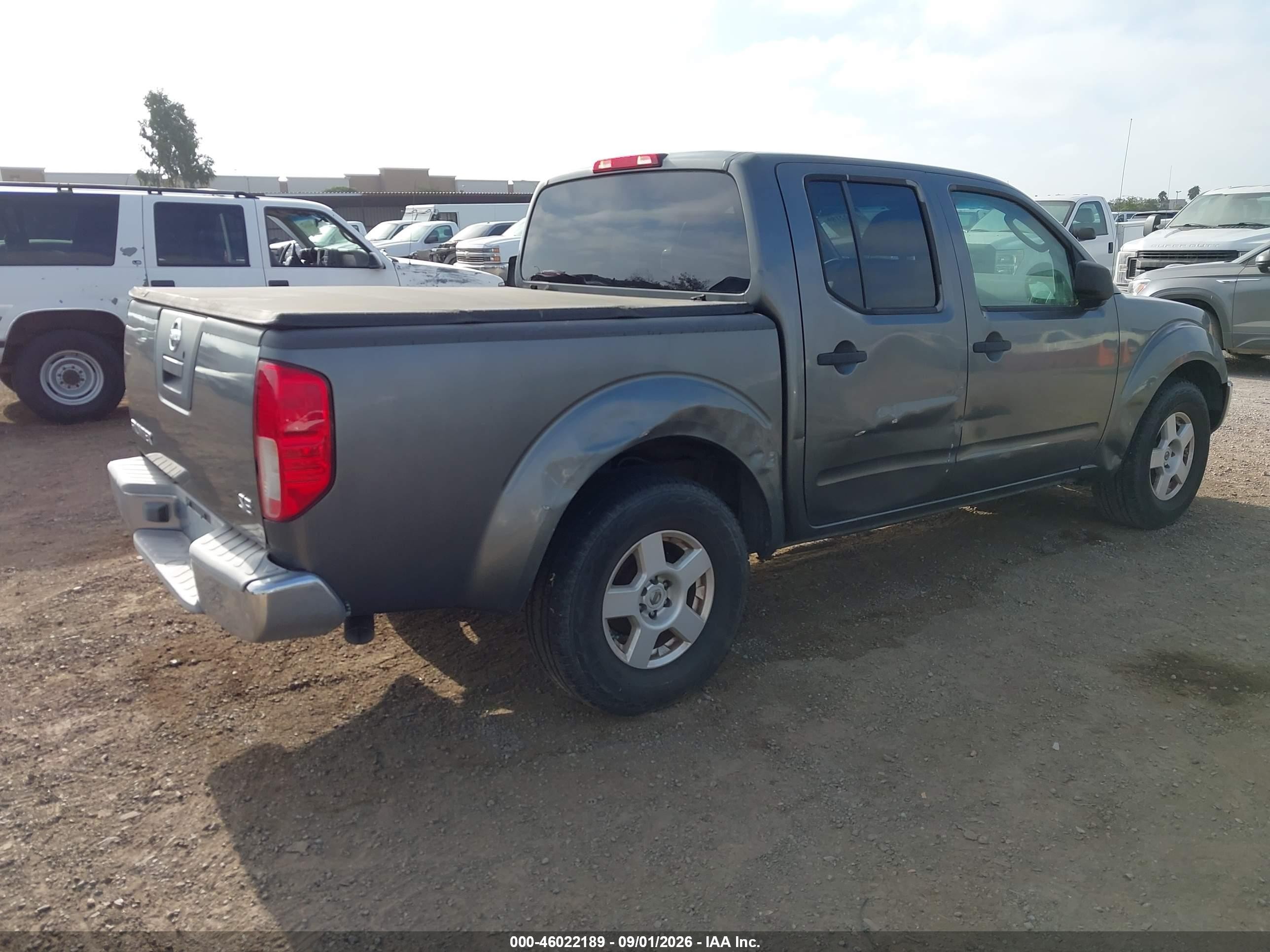 2006 Nissan Frontier Se Gray vin: 1N6AD07U36C456855