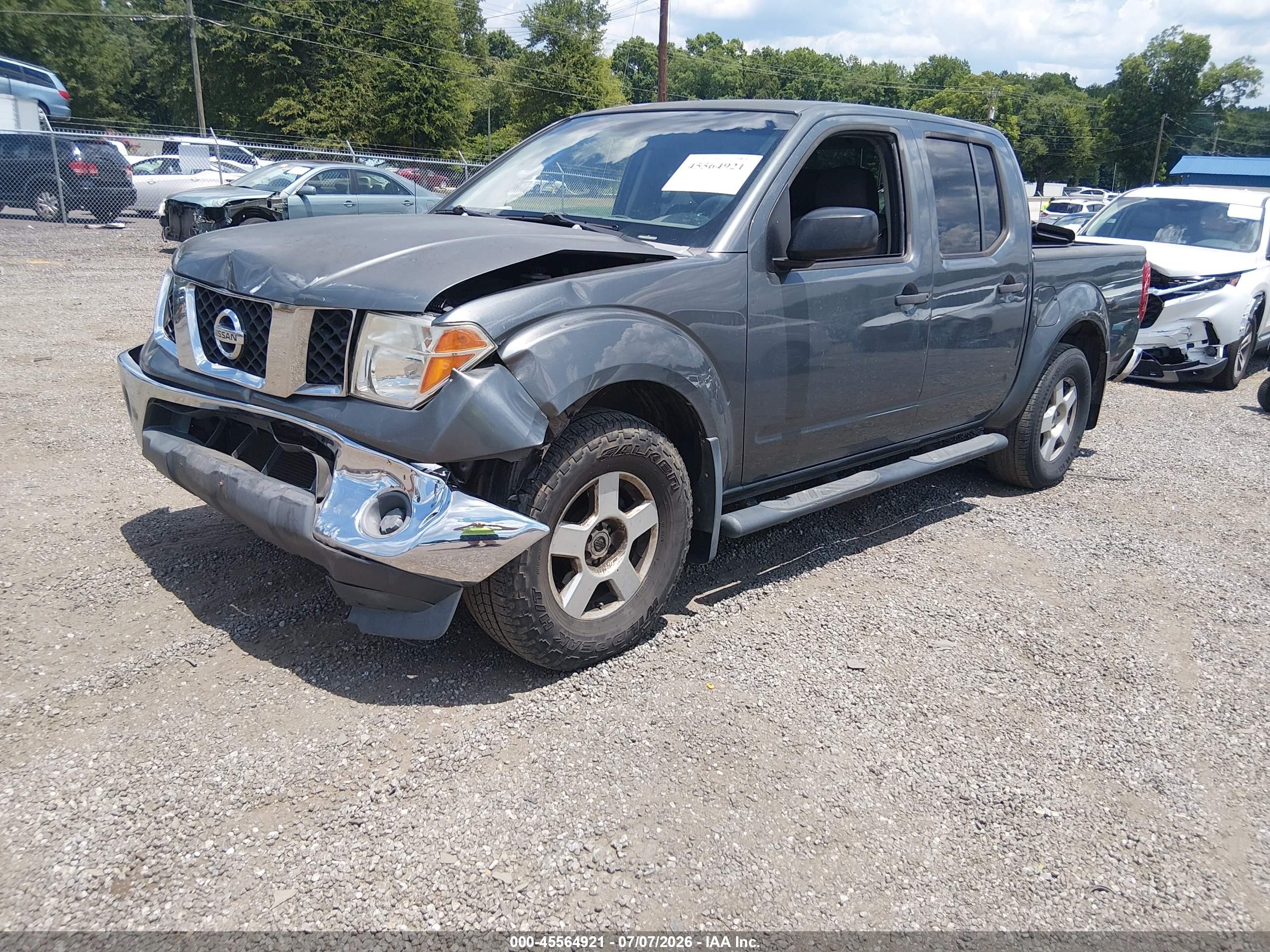 2007 Nissan Frontier Se Gray vin: 1N6AD07U37C440477