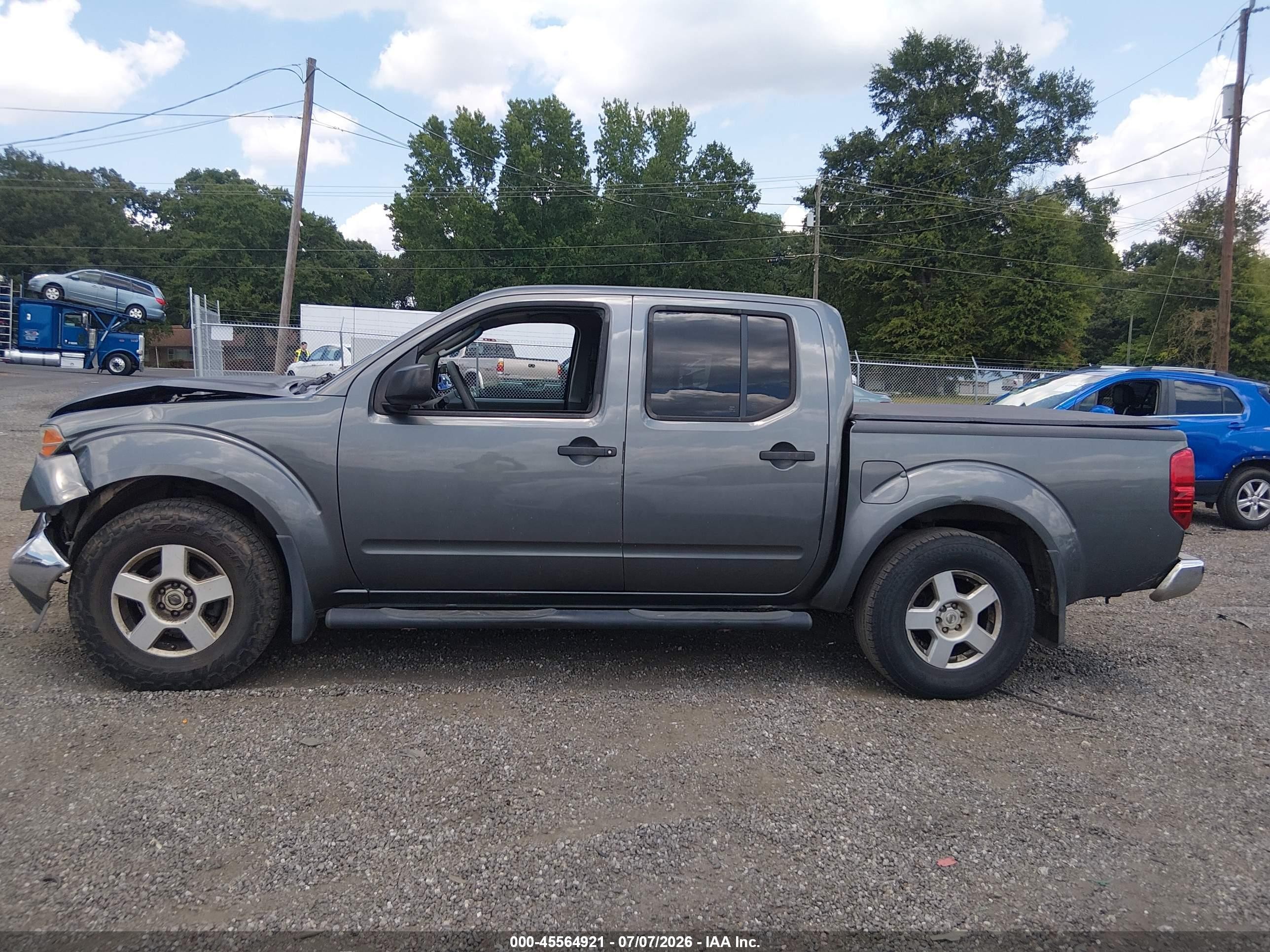 2007 Nissan Frontier Se Gray vin: 1N6AD07U37C440477