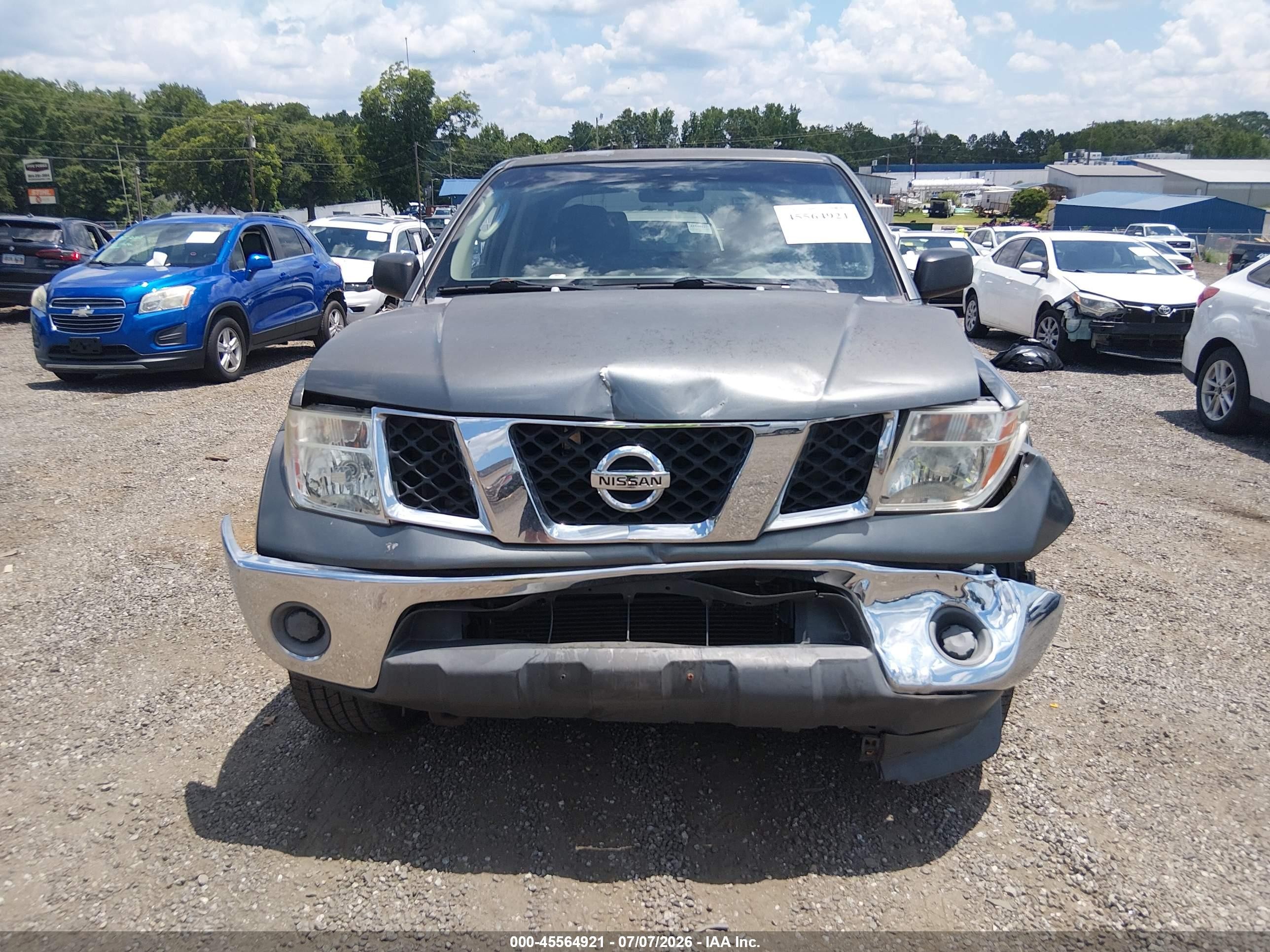 2007 Nissan Frontier Se Gray vin: 1N6AD07U37C440477