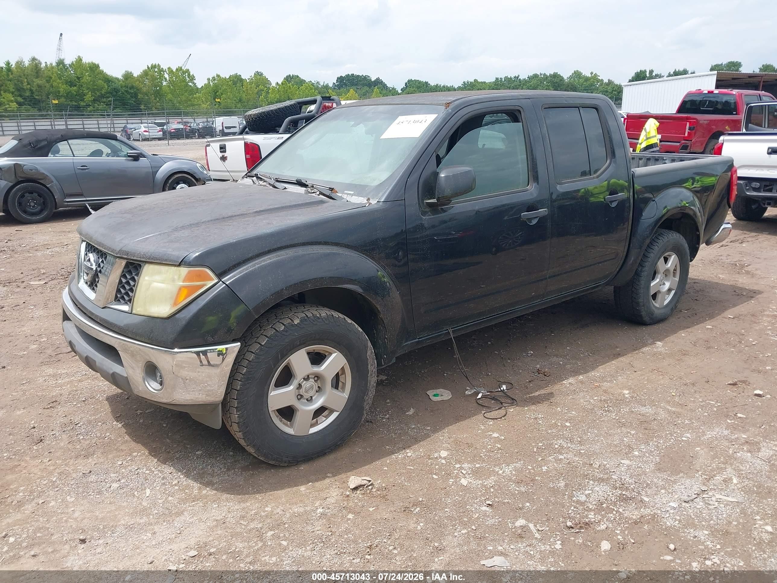 2008 Nissan Frontier Se Black vin: 1N6AD07U38C413409