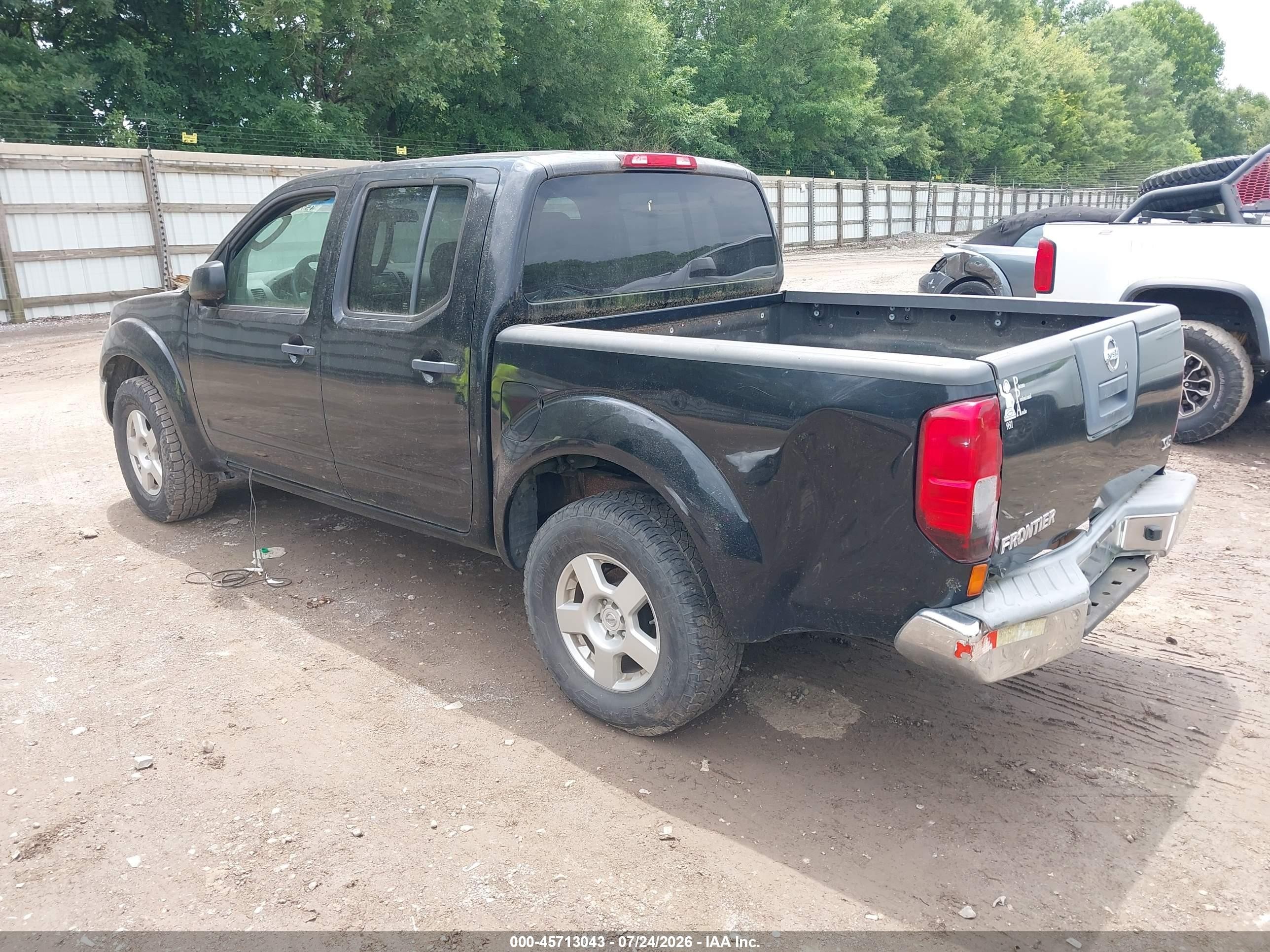 2008 Nissan Frontier Se Black vin: 1N6AD07U38C413409