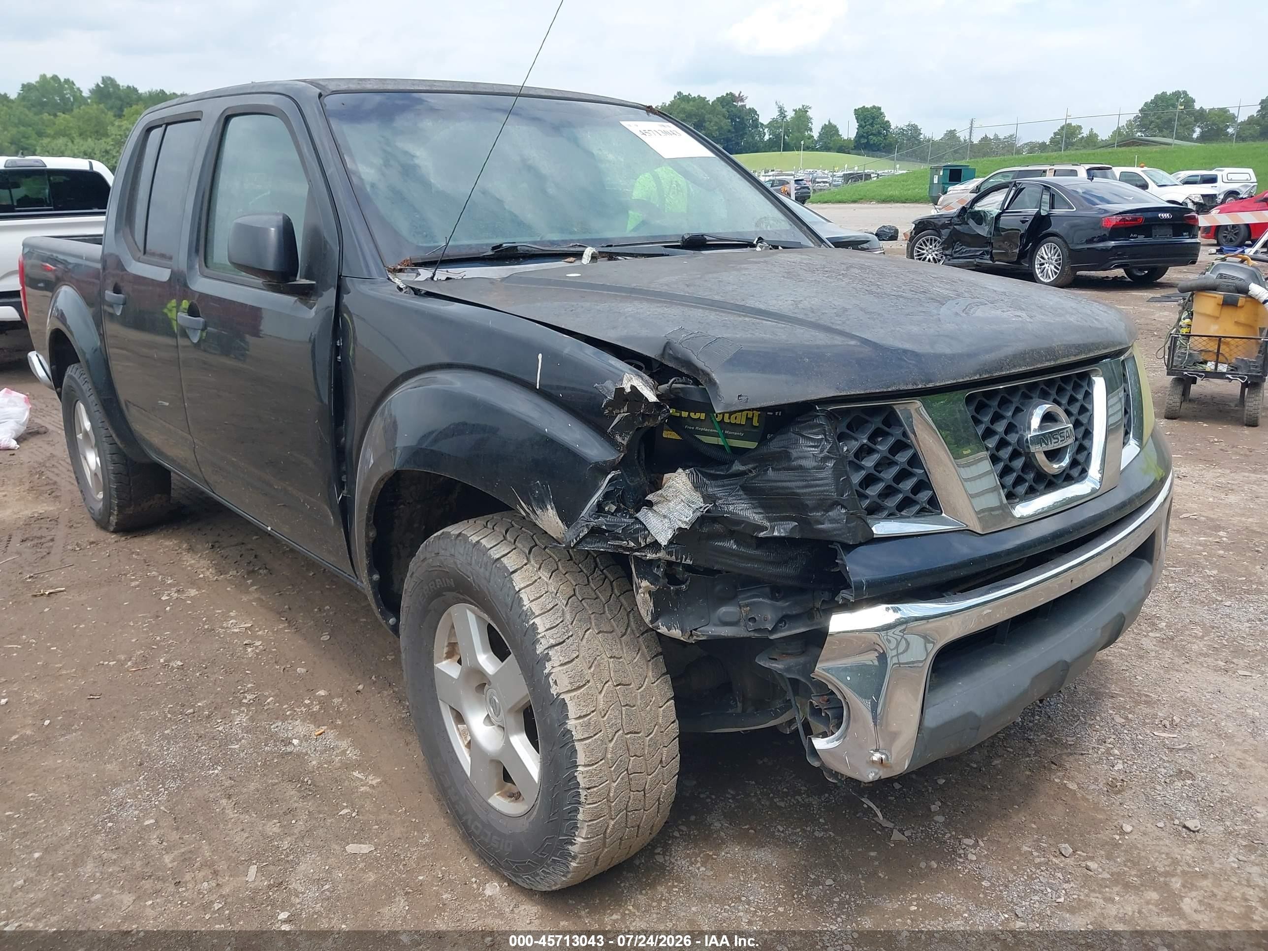 2008 Nissan Frontier Se Black vin: 1N6AD07U38C413409