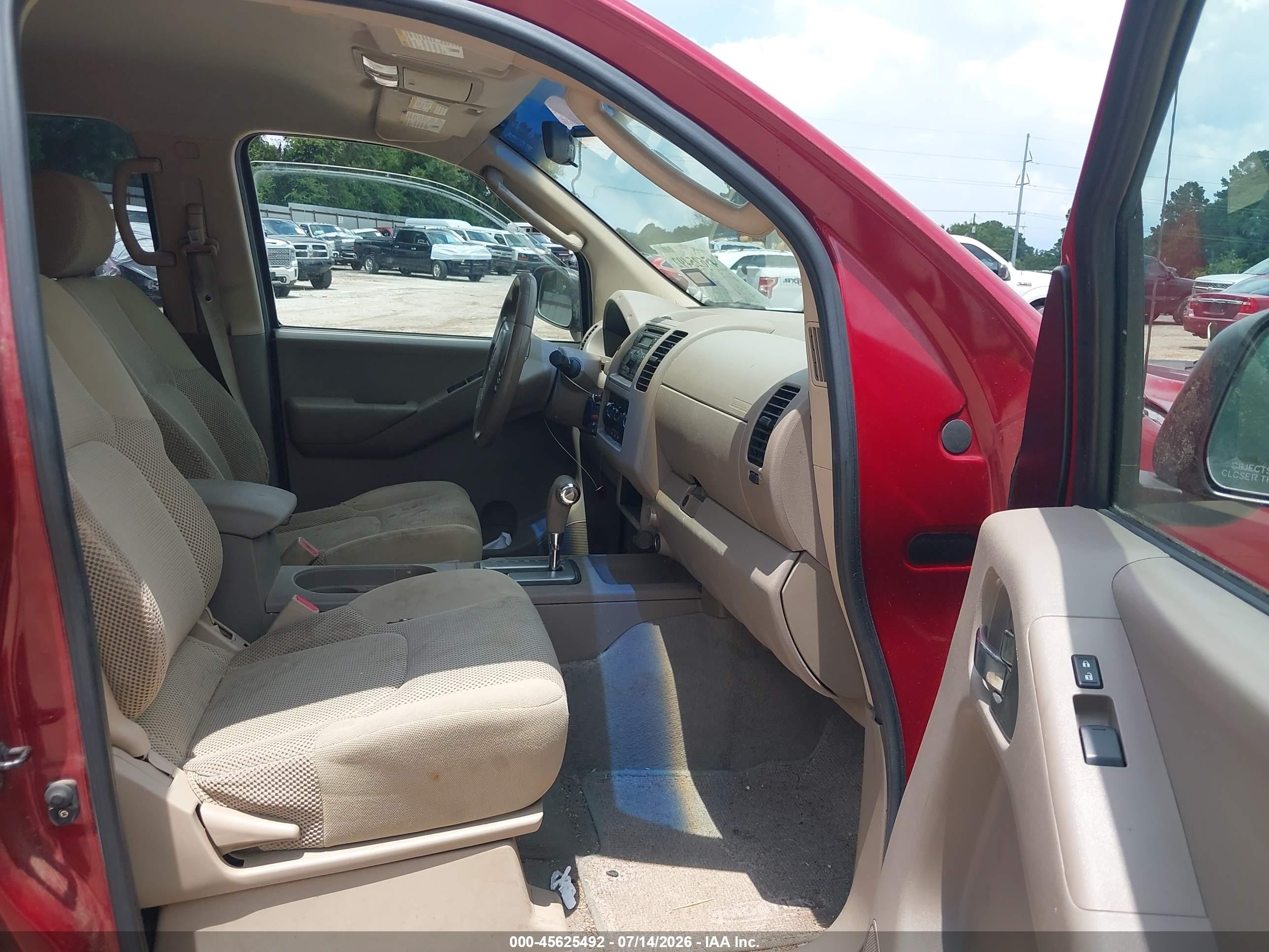 2008 Nissan Frontier Se Red vin: 1N6AD07U38C435975