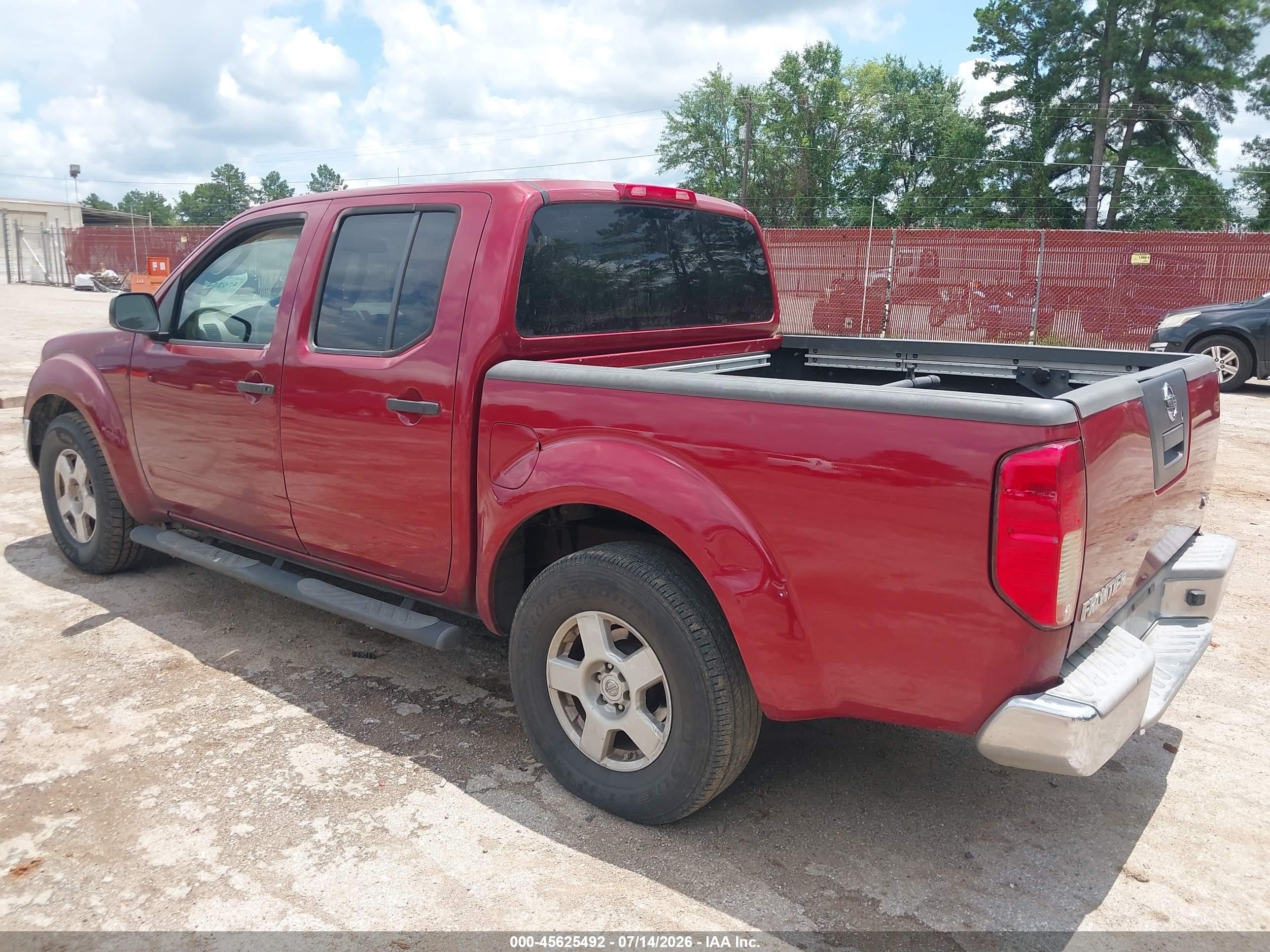 2008 Nissan Frontier Se Red vin: 1N6AD07U38C435975