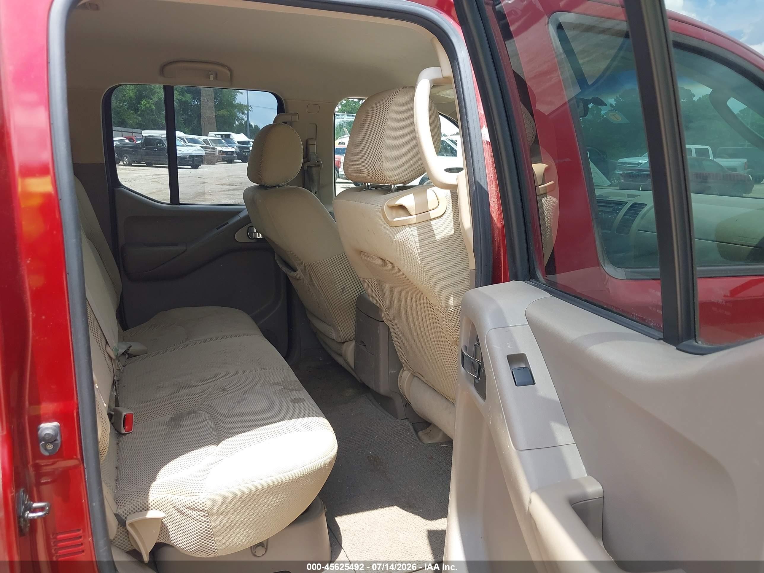 2008 Nissan Frontier Se Red vin: 1N6AD07U38C435975