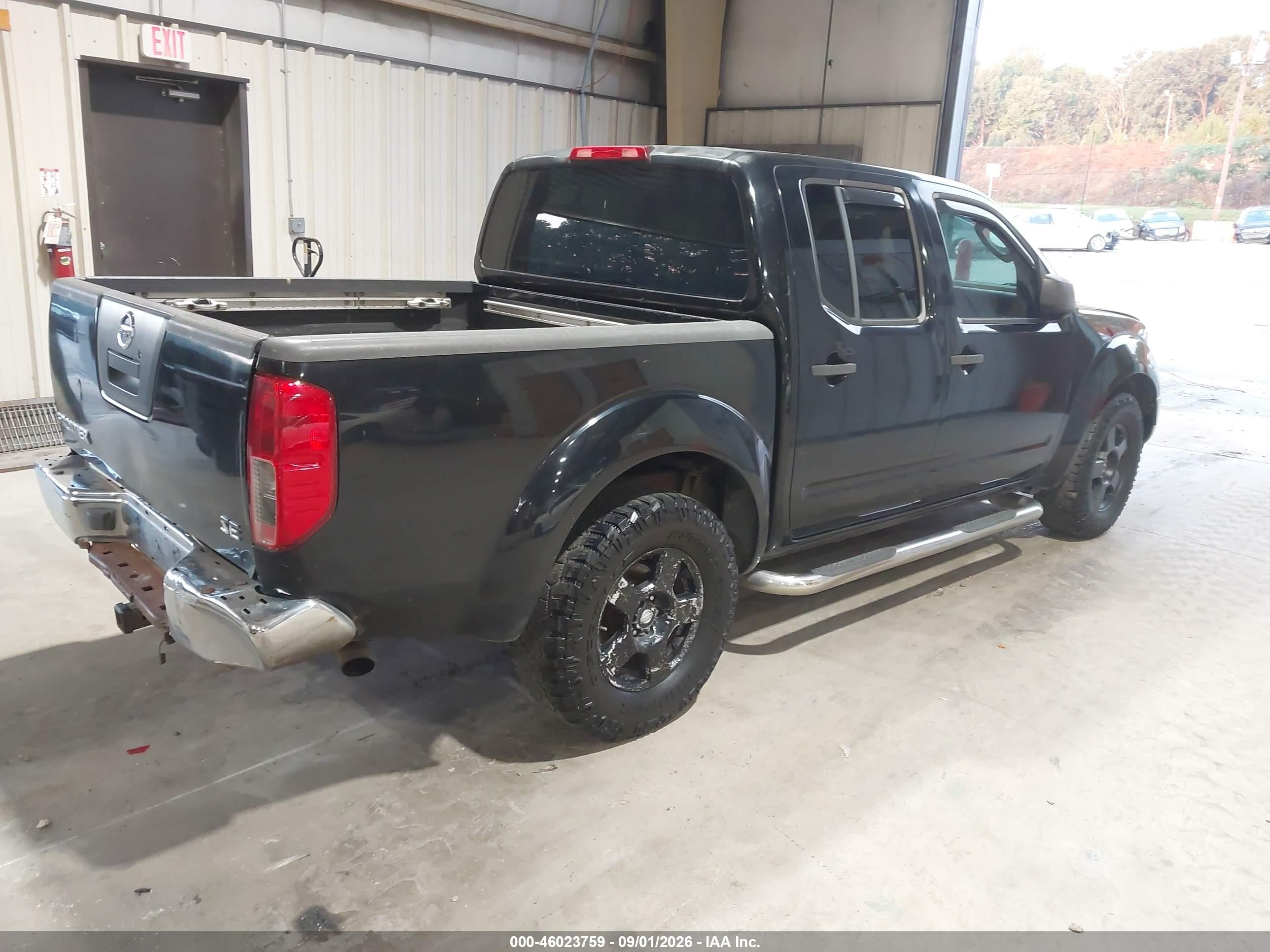 2005 Nissan Frontier Se Black vin: 1N6AD07U45C401216