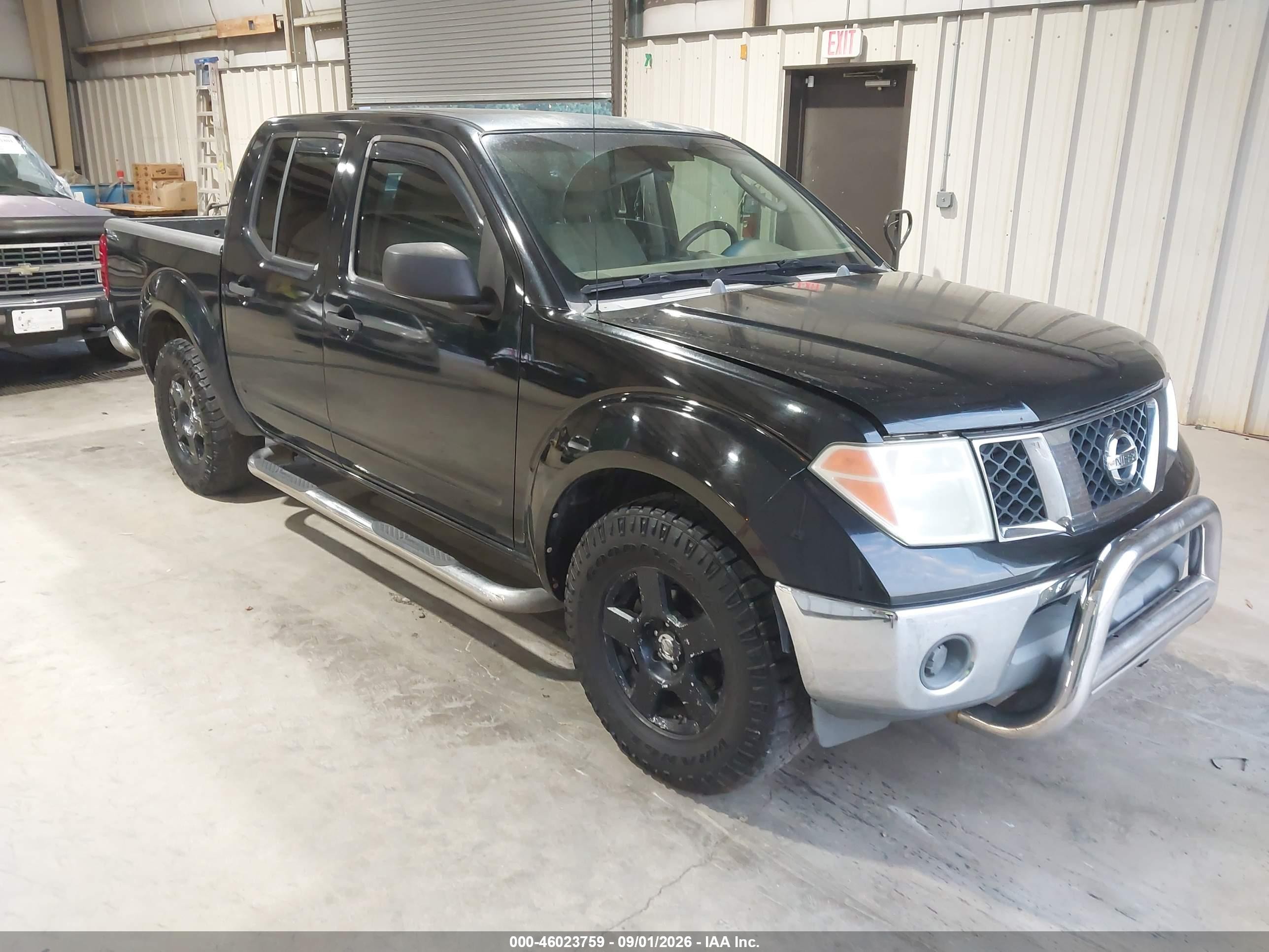 2005 Nissan Frontier Se Black vin: 1N6AD07U45C401216