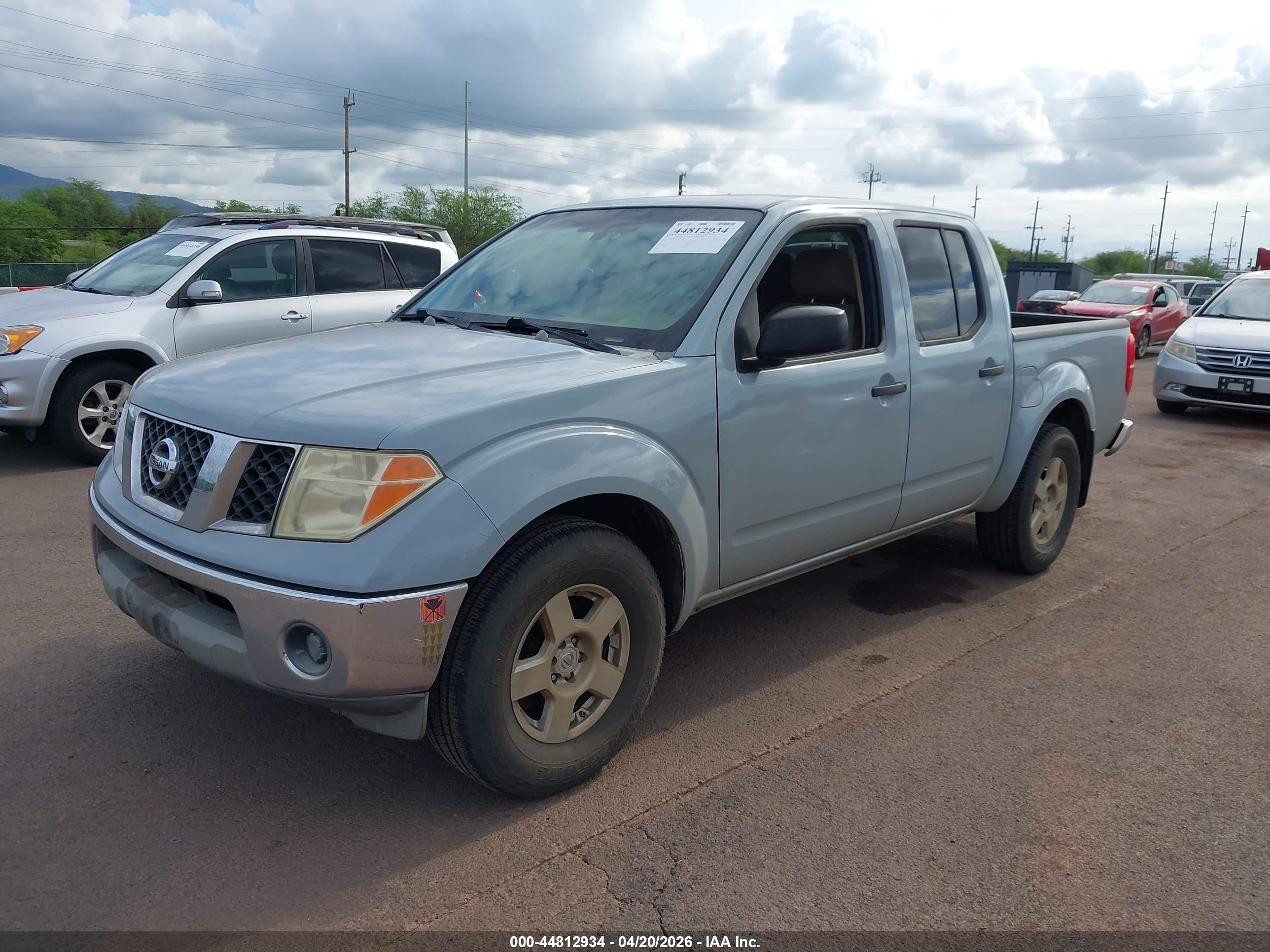 2005 Nissan Frontier Se Gray vin: 1N6AD07U45C430389