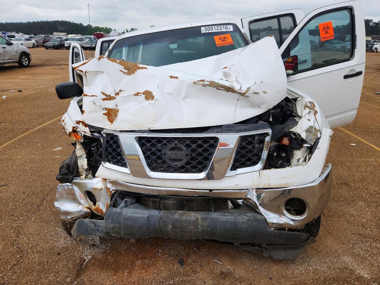 2005 Nissan Frontier Se White vin: 1N6AD07U45C433941