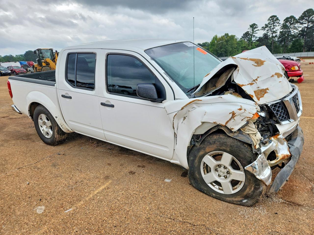 2005 Nissan Frontier Se White vin: 1N6AD07U45C433941