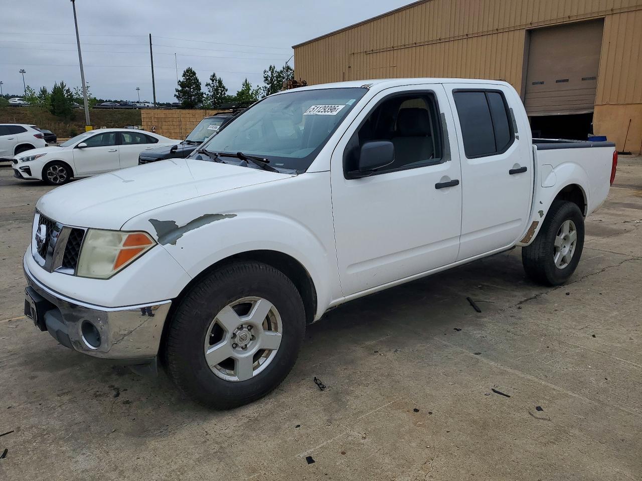 2005 Nissan Frontier Se White vin: 1N6AD07U45C443577