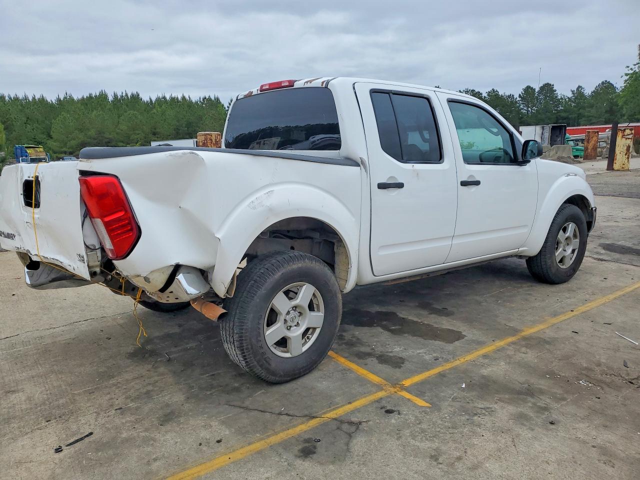 2005 Nissan Frontier Se White vin: 1N6AD07U45C443577
