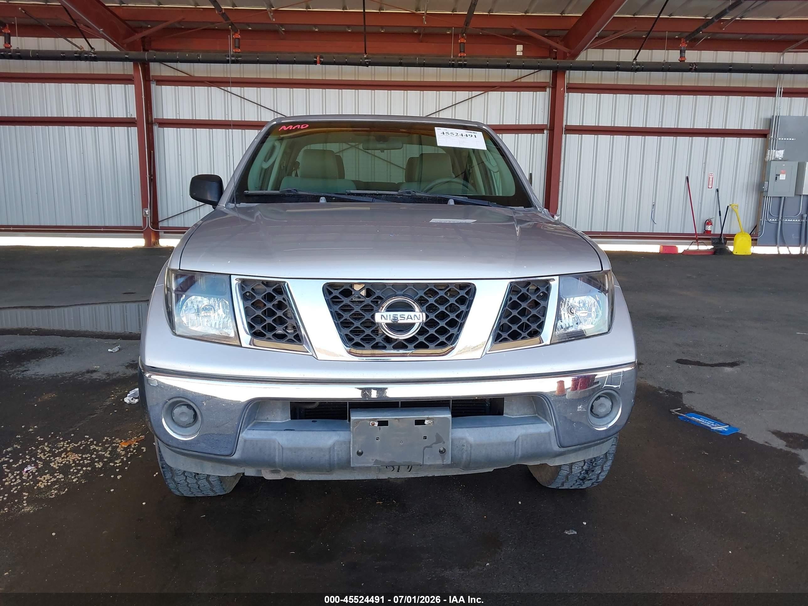 2006 Nissan Frontier Se Silver vin: 1N6AD07U46C403050