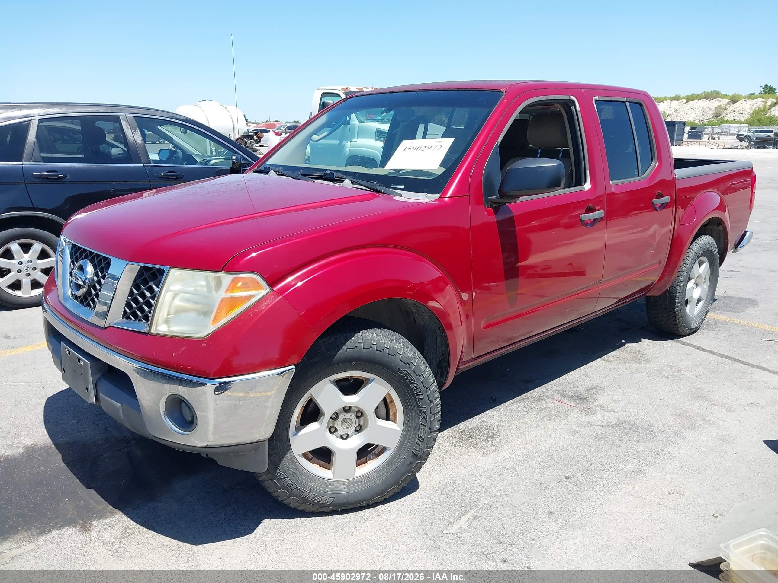 2006 Nissan Frontier Se Red vin: 1N6AD07U46C439580