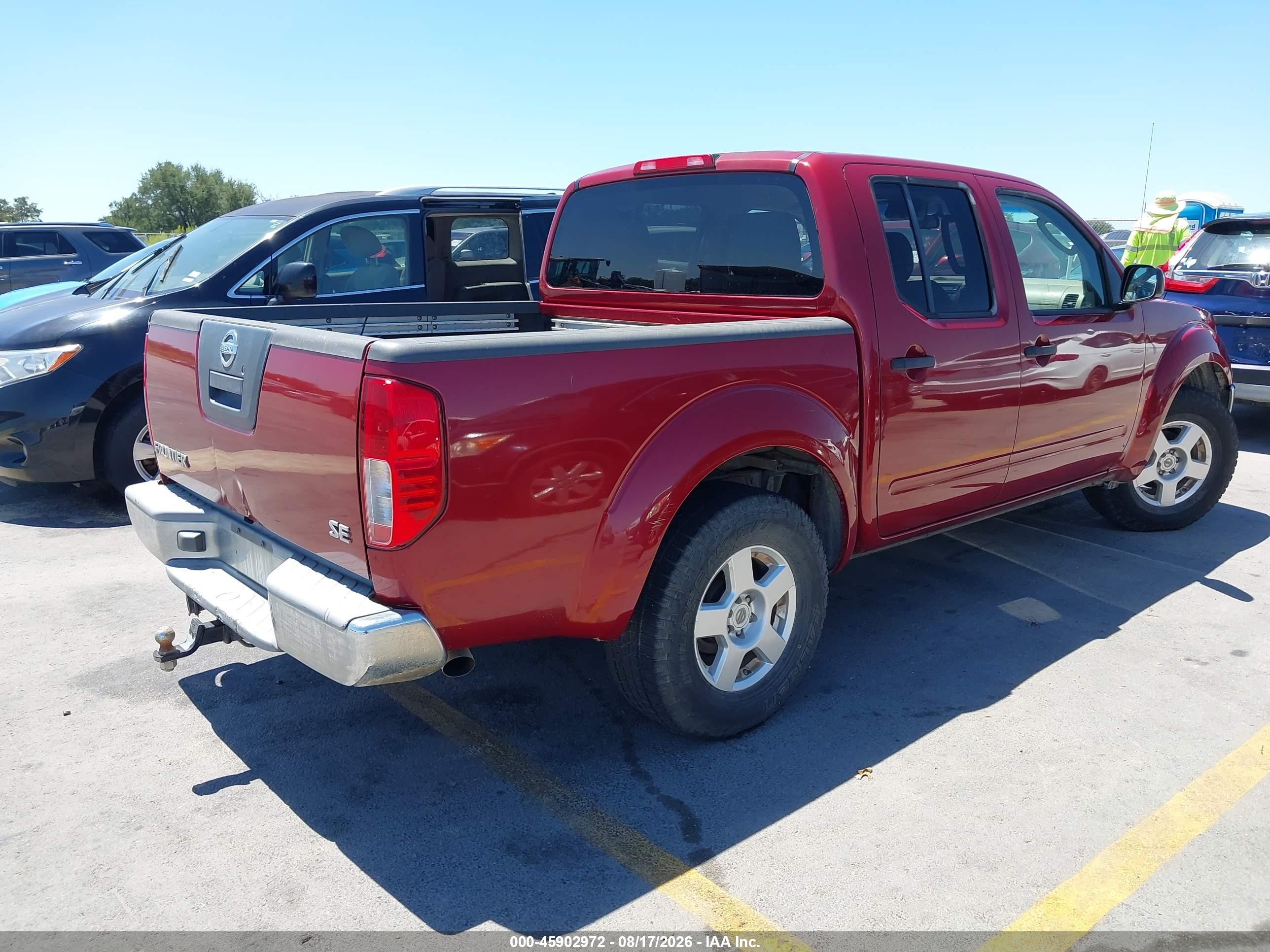 2006 Nissan Frontier Se Red vin: 1N6AD07U46C439580