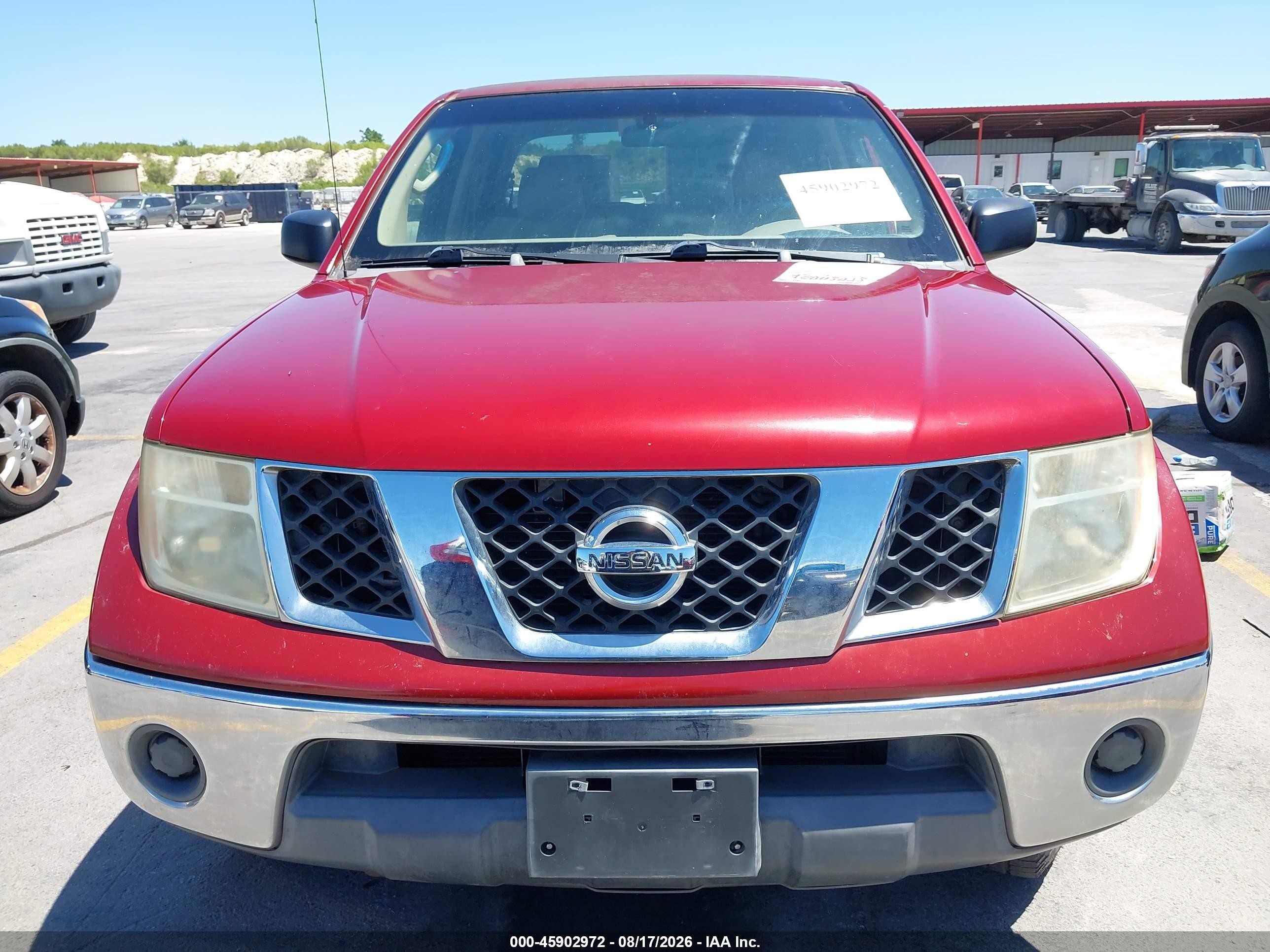 2006 Nissan Frontier Se Red vin: 1N6AD07U46C439580