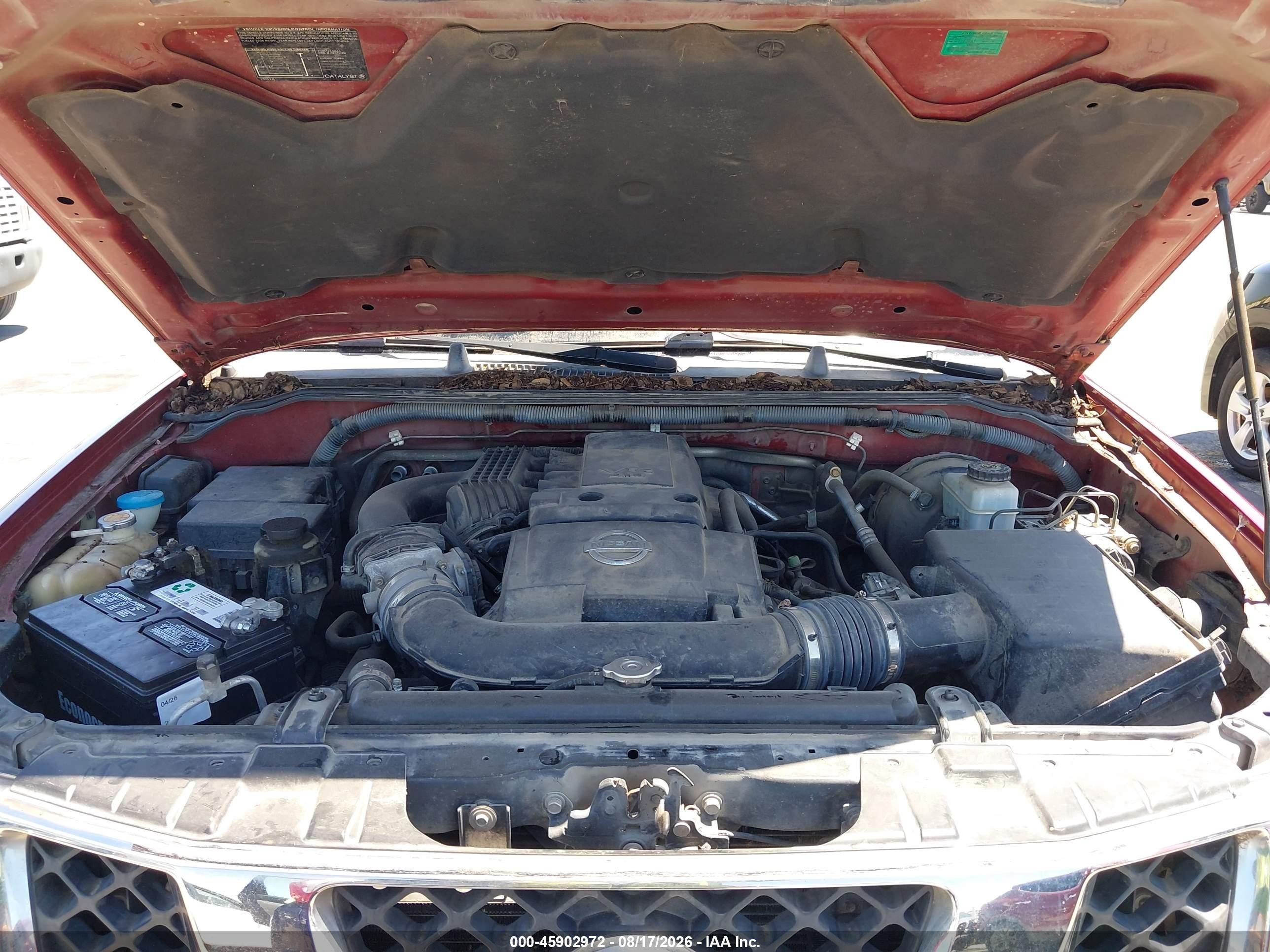 2006 Nissan Frontier Se Red vin: 1N6AD07U46C439580