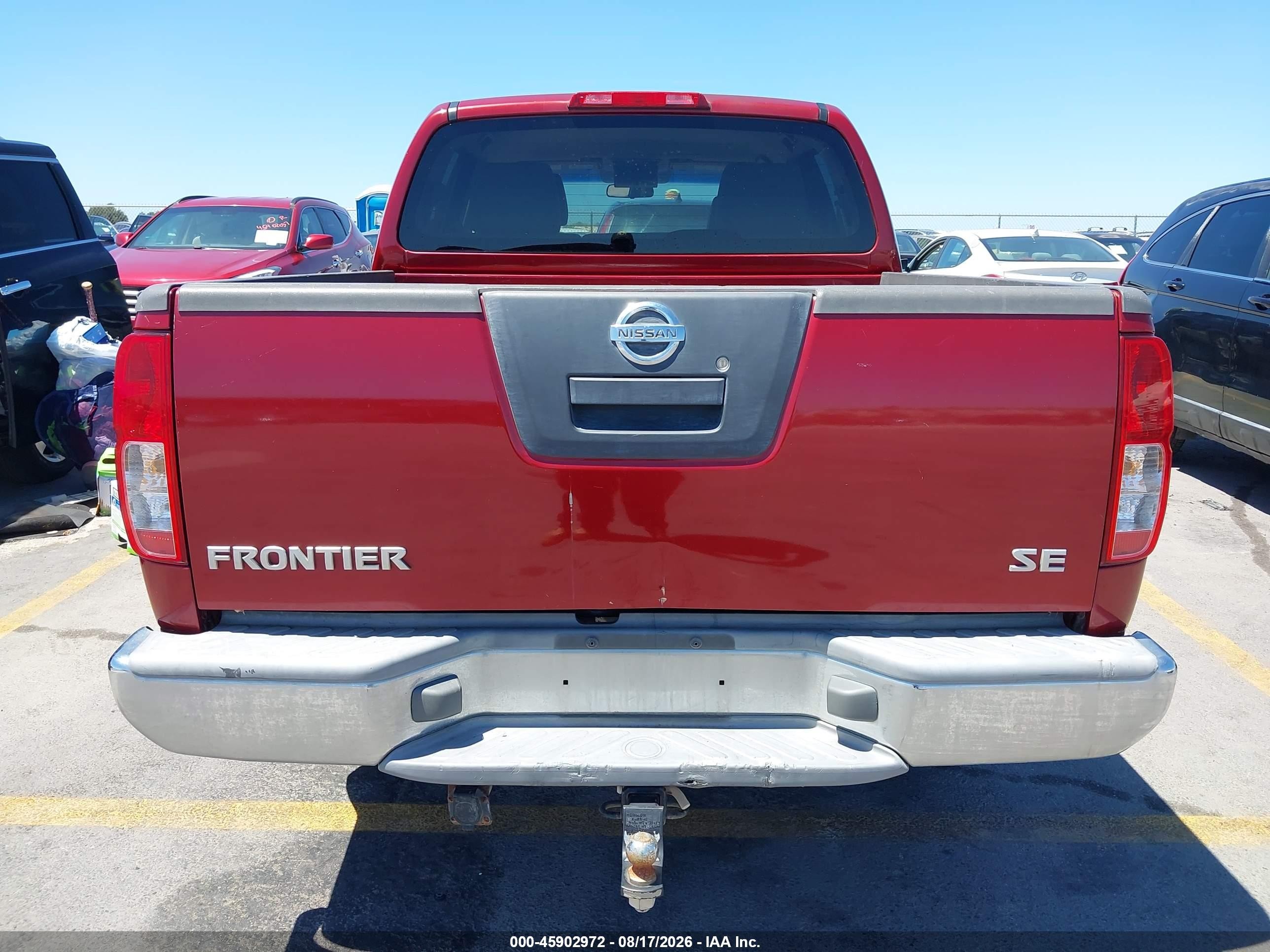 2006 Nissan Frontier Se Red vin: 1N6AD07U46C439580