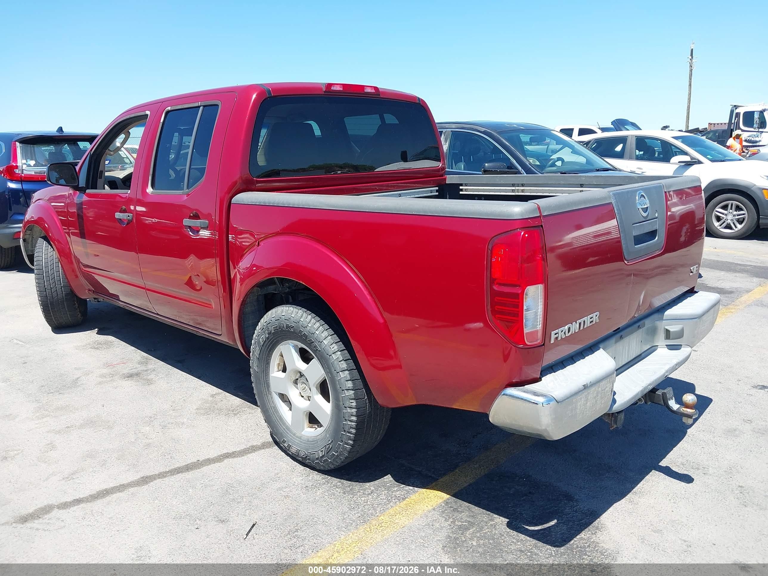 2006 Nissan Frontier Se Red vin: 1N6AD07U46C439580