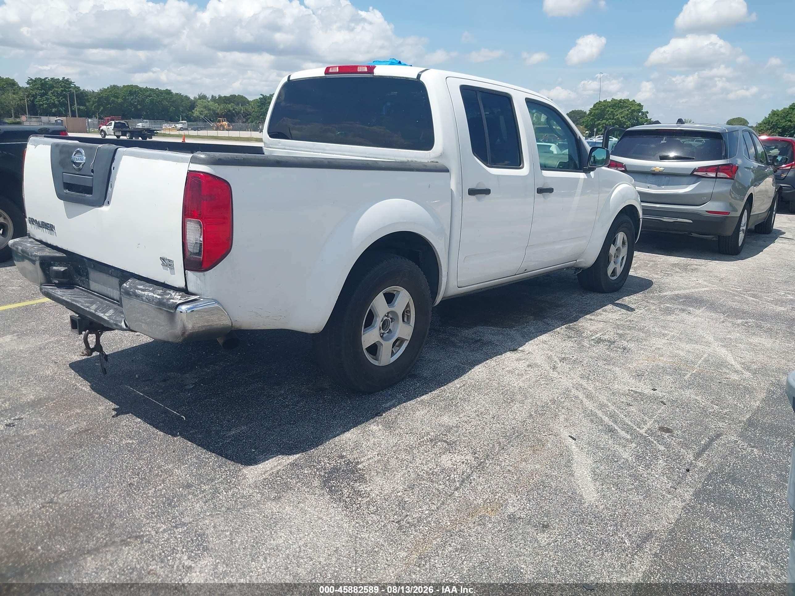 2006 Nissan Frontier Se White vin: 1N6AD07U46C455844