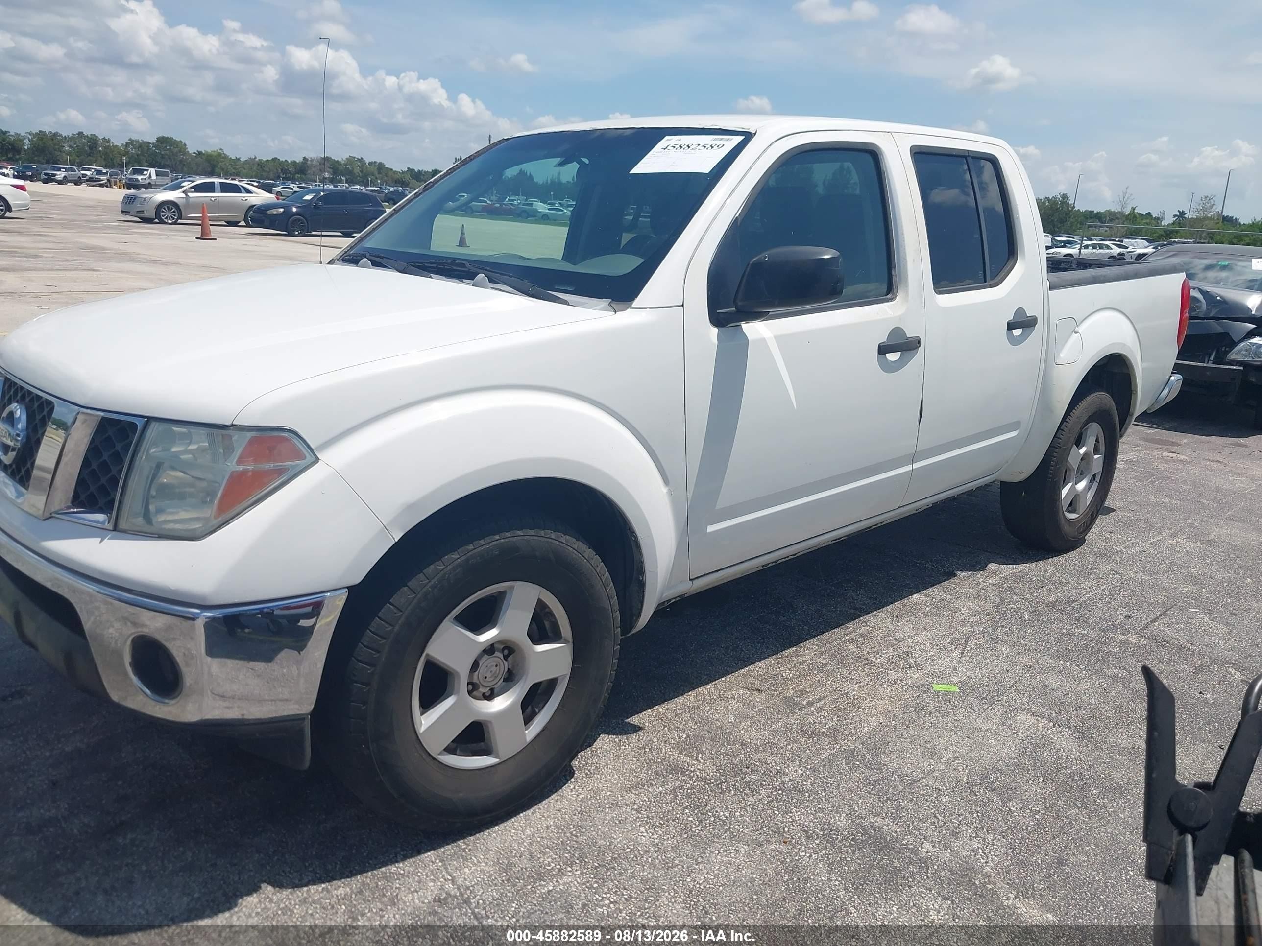 2006 Nissan Frontier Se White vin: 1N6AD07U46C455844