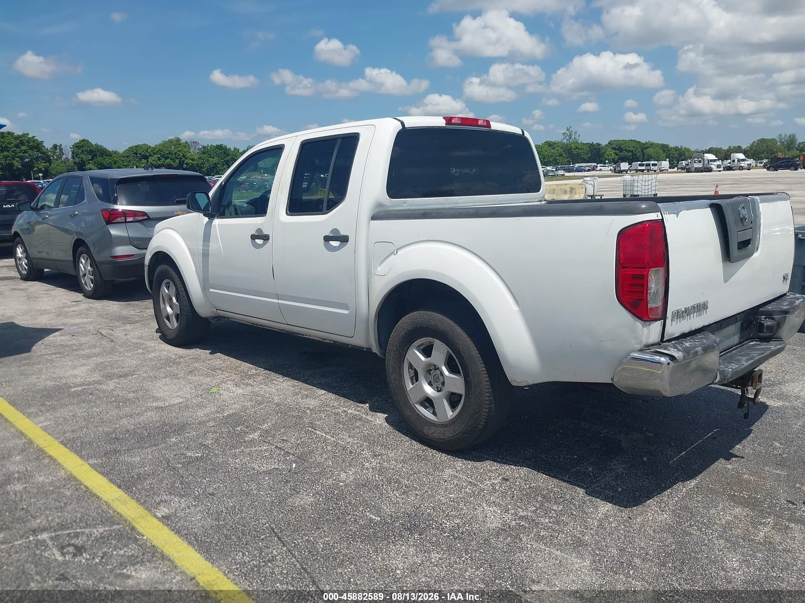2006 Nissan Frontier Se White vin: 1N6AD07U46C455844