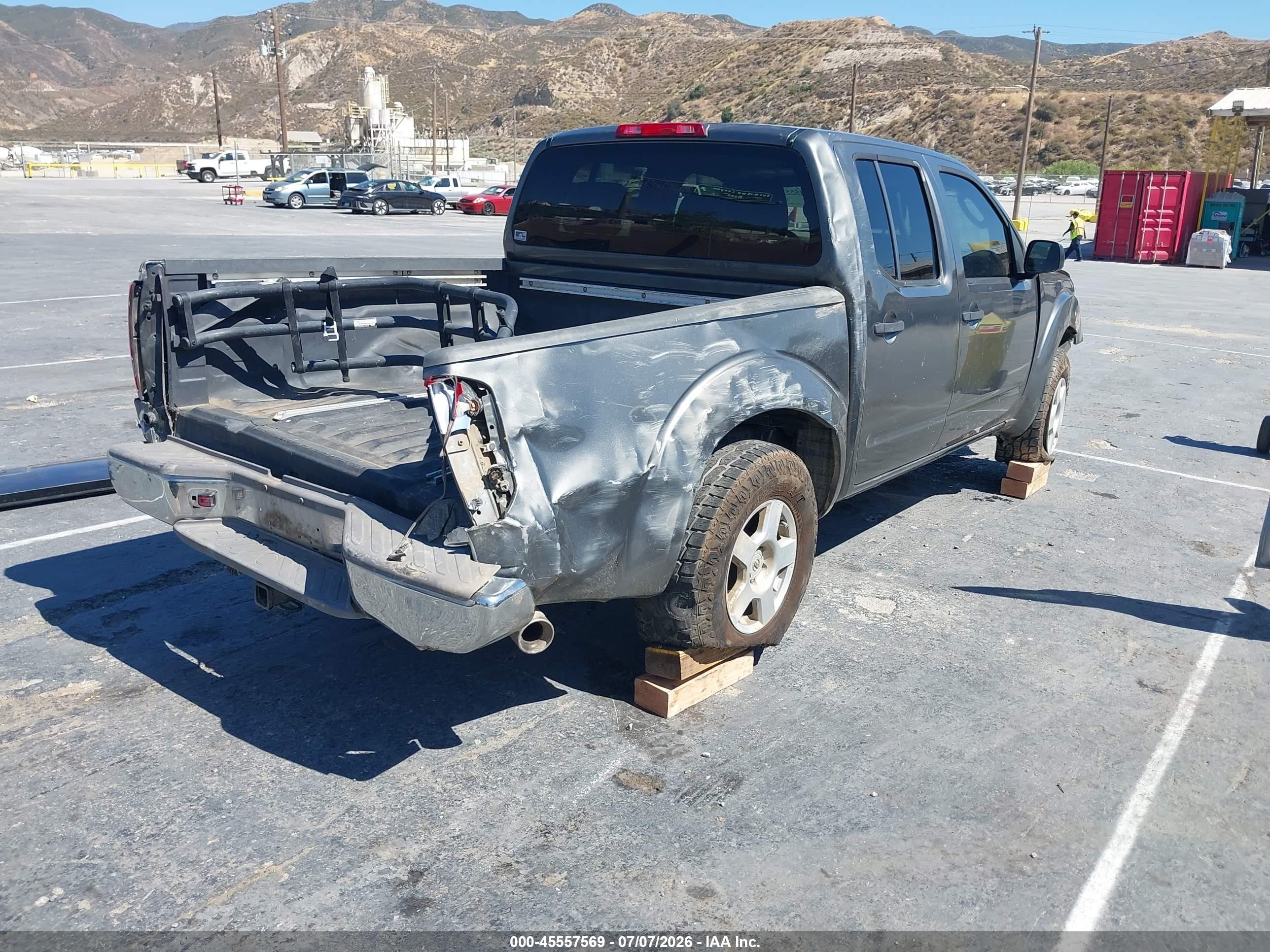 2006 Nissan Frontier Se Gray vin: 1N6AD07U46C462969