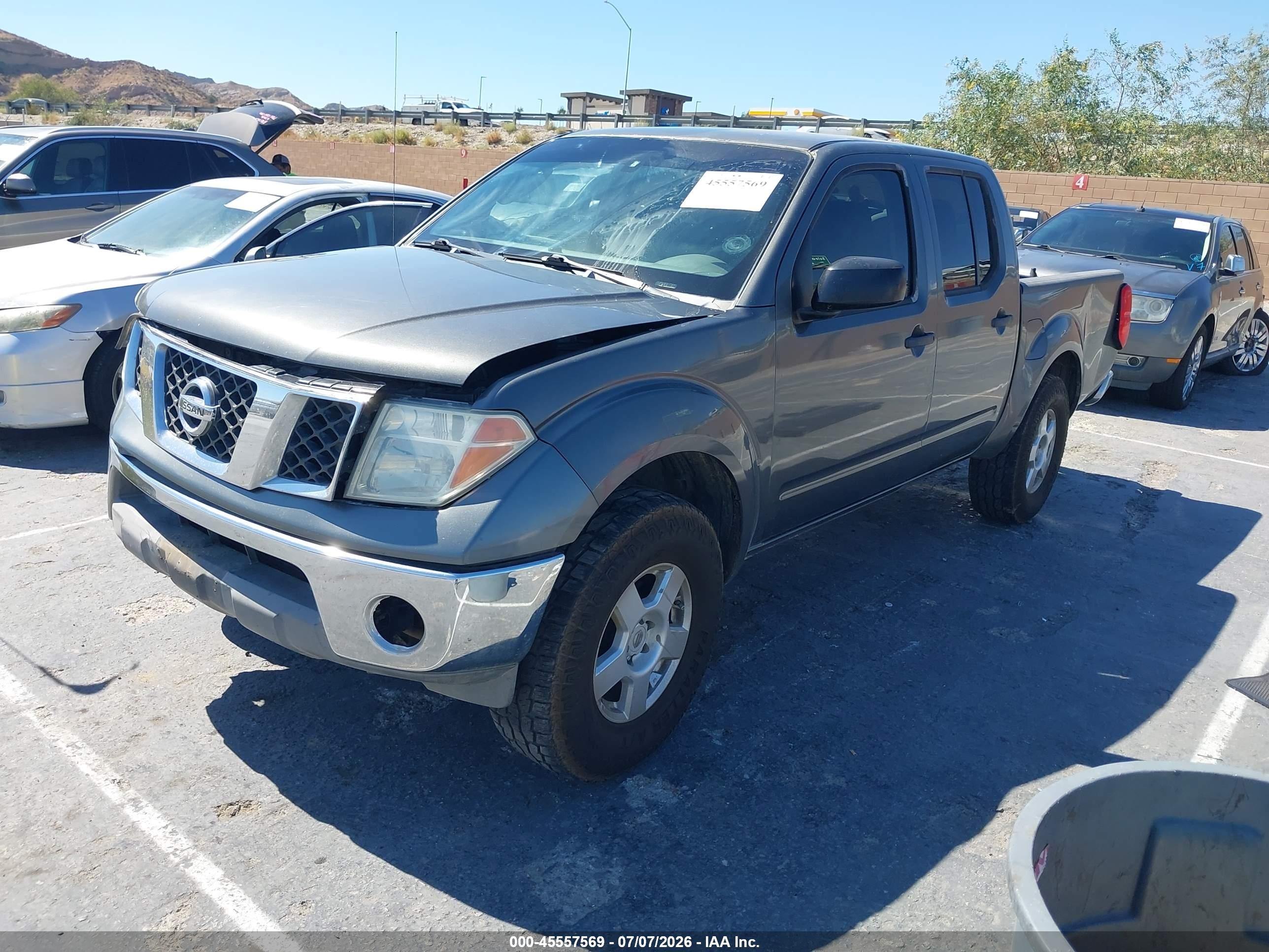 2006 Nissan Frontier Se Gray vin: 1N6AD07U46C462969