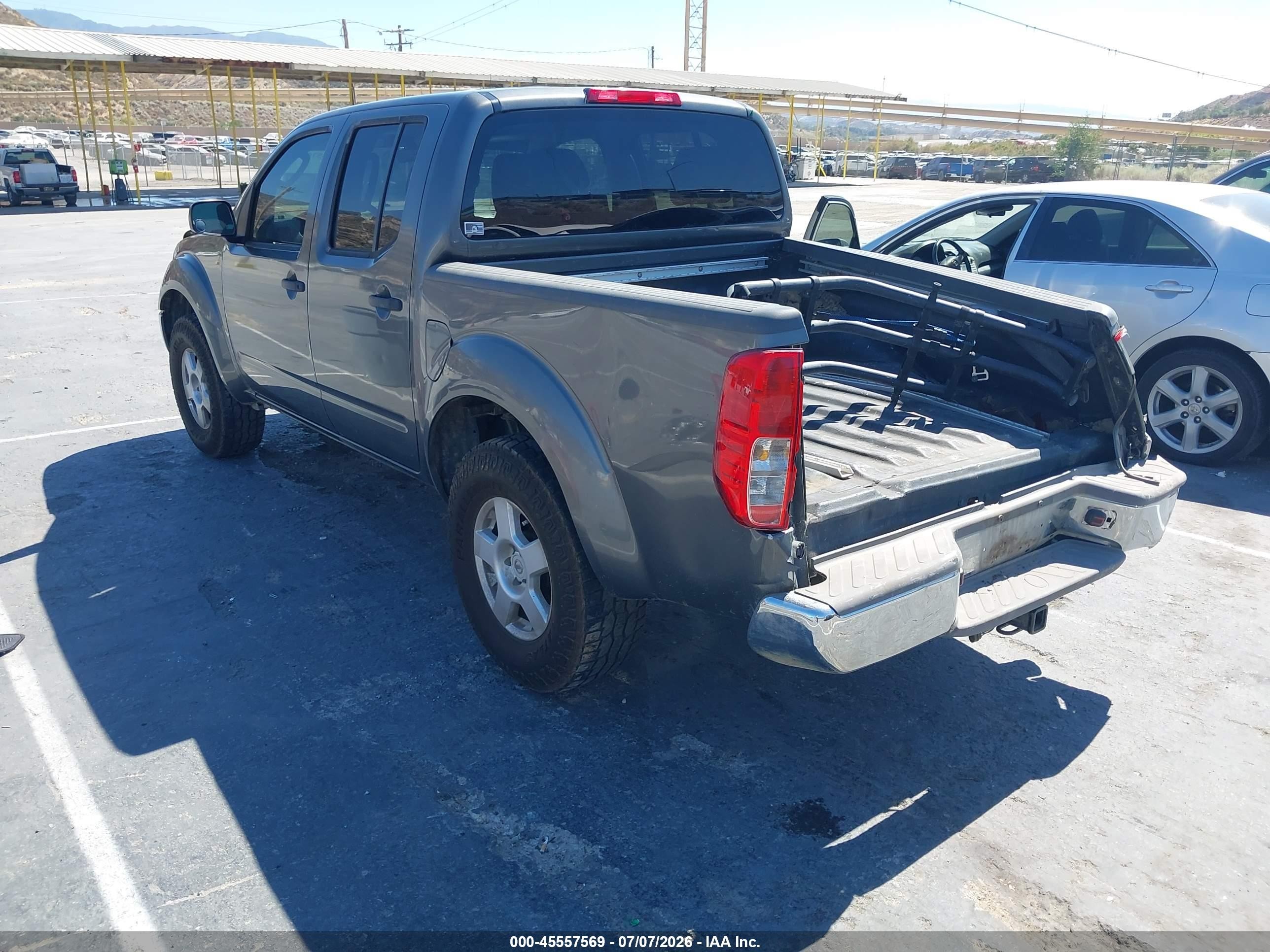 2006 Nissan Frontier Se Gray vin: 1N6AD07U46C462969