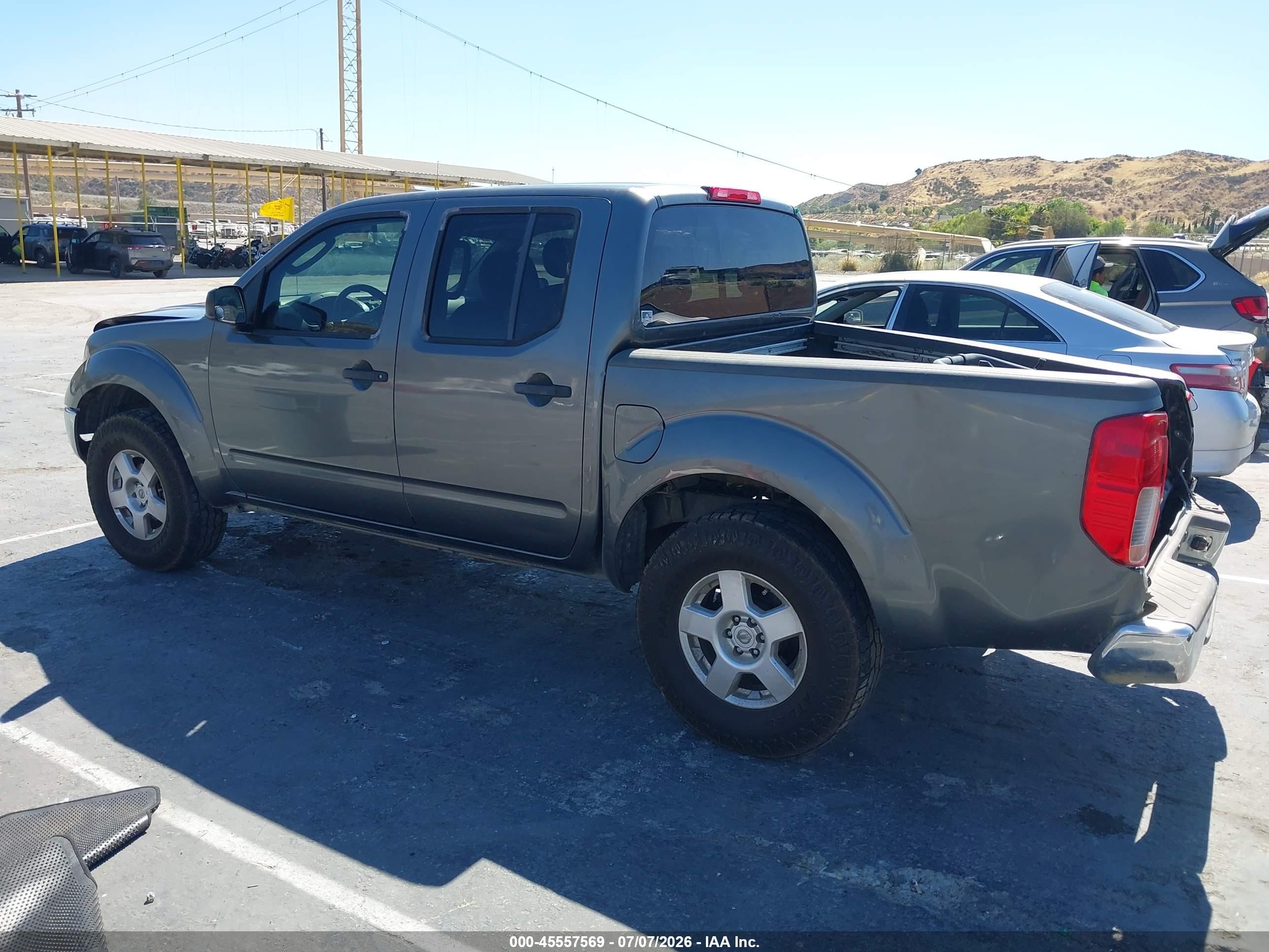 2006 Nissan Frontier Se Gray vin: 1N6AD07U46C462969